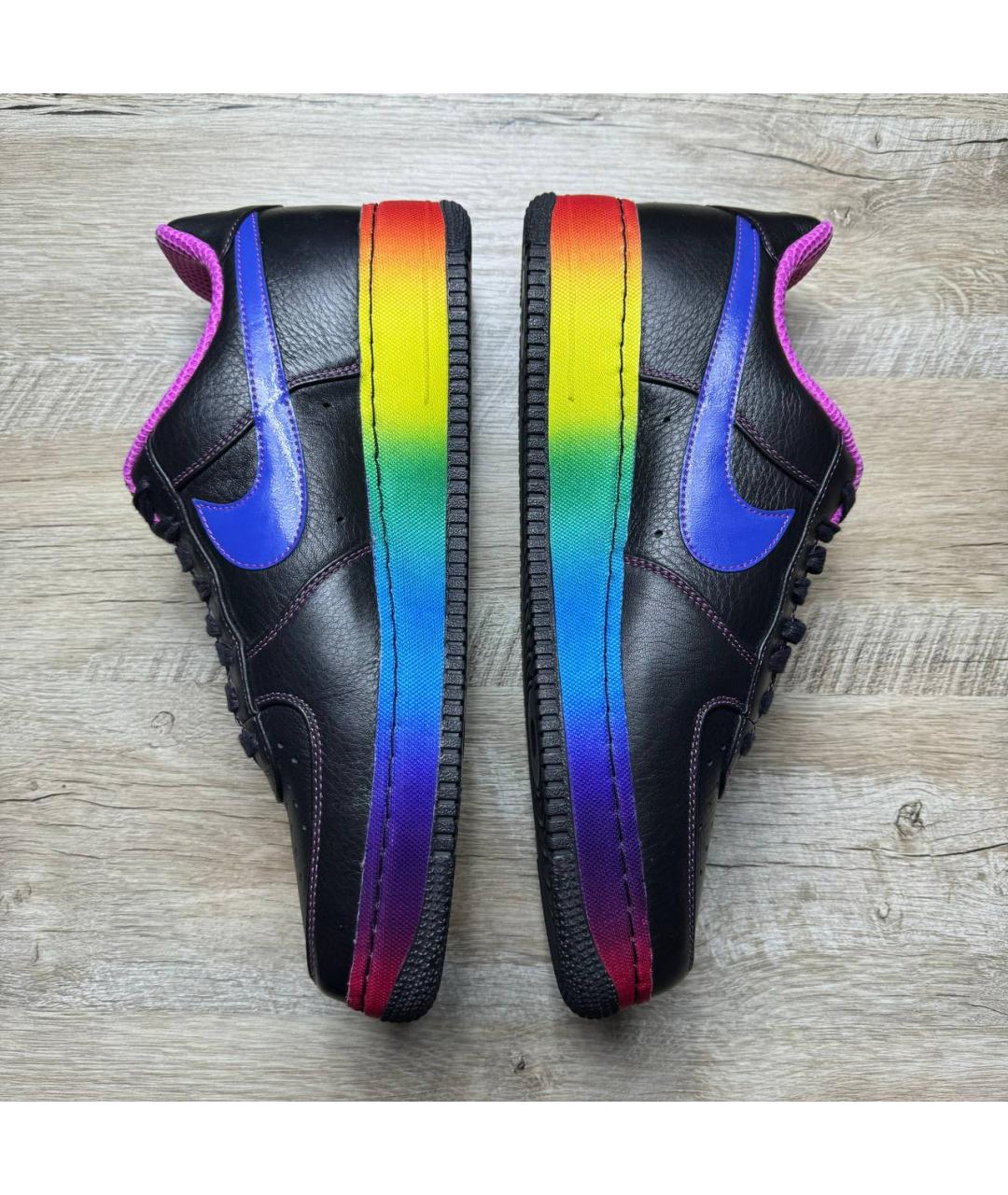 NIKE Мульти кожаные низкие кроссовки / кеды, фото 9
