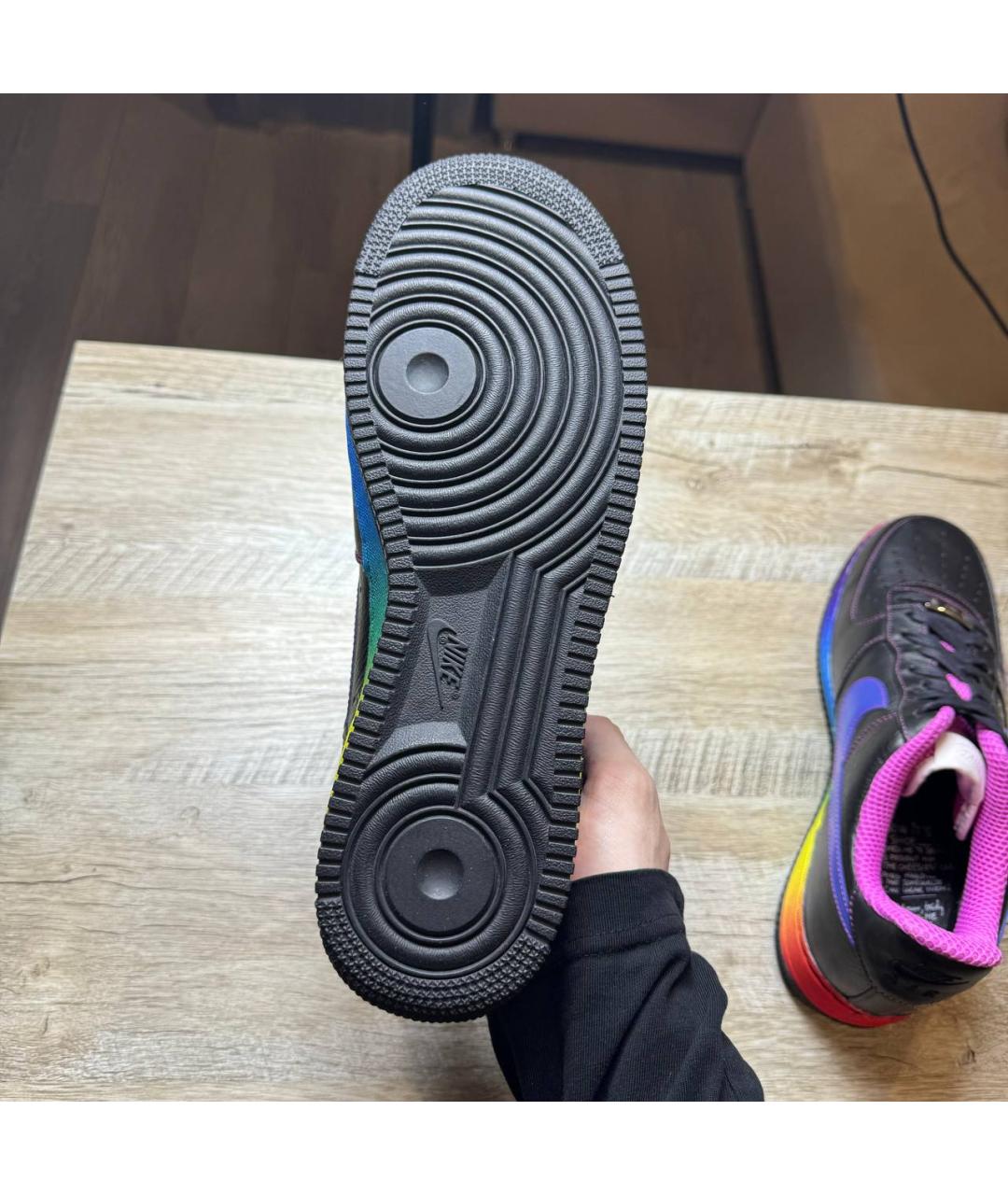 NIKE Мульти кожаные низкие кроссовки / кеды, фото 8