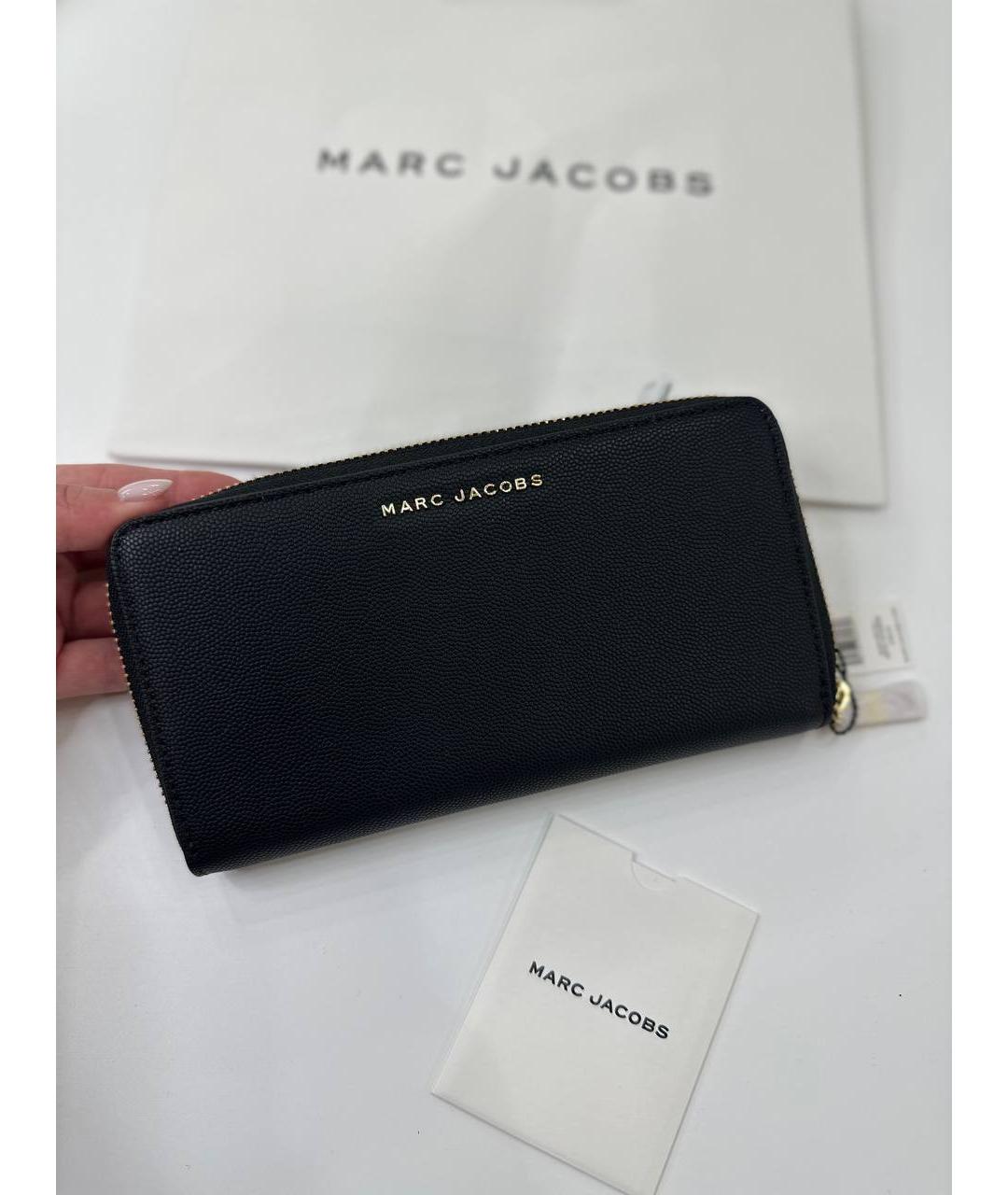MARC JACOBS Черный кожаный кошелек, фото 3
