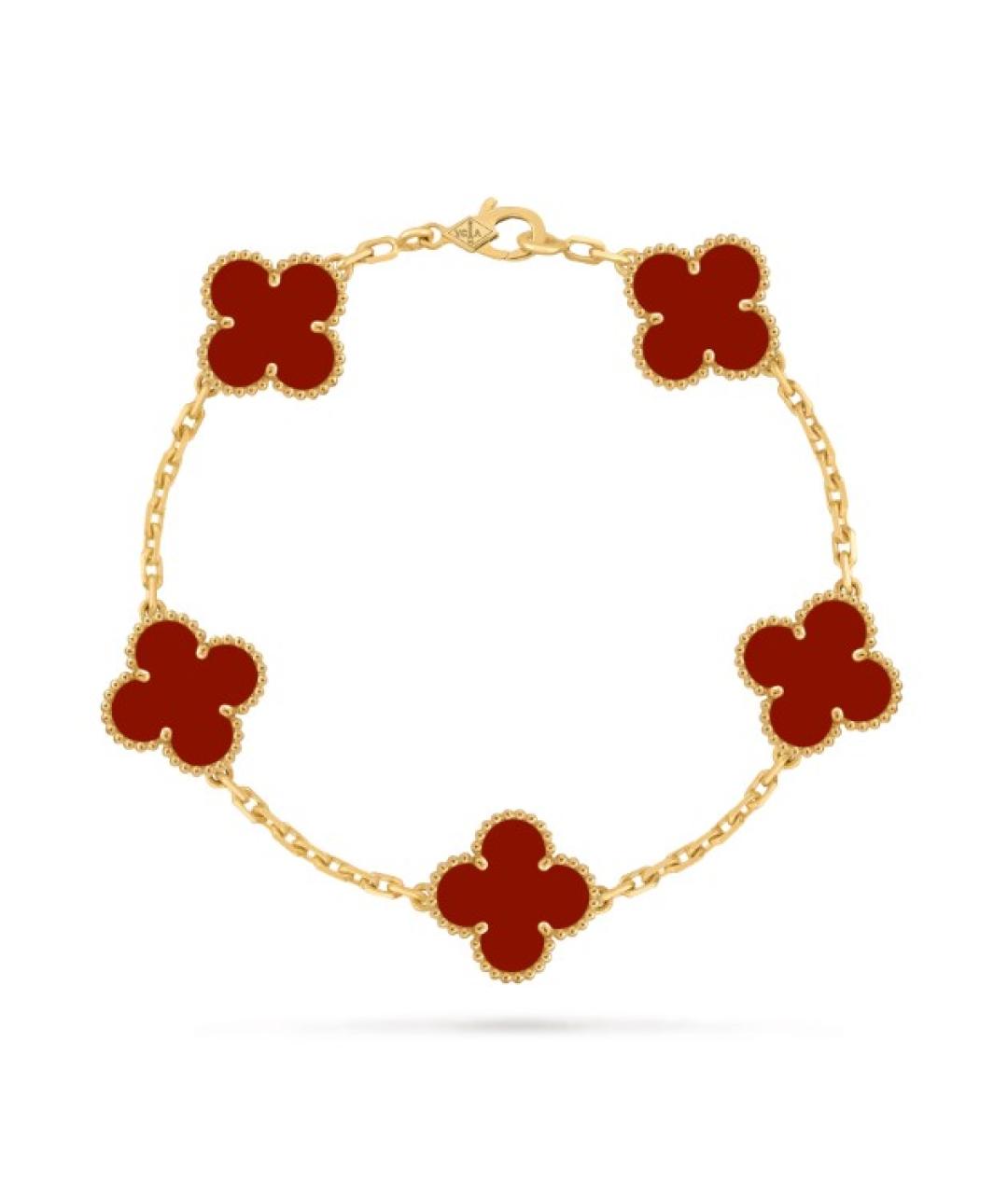 VAN CLEEF & ARPELS Красный браслет из желтого золота, фото 5