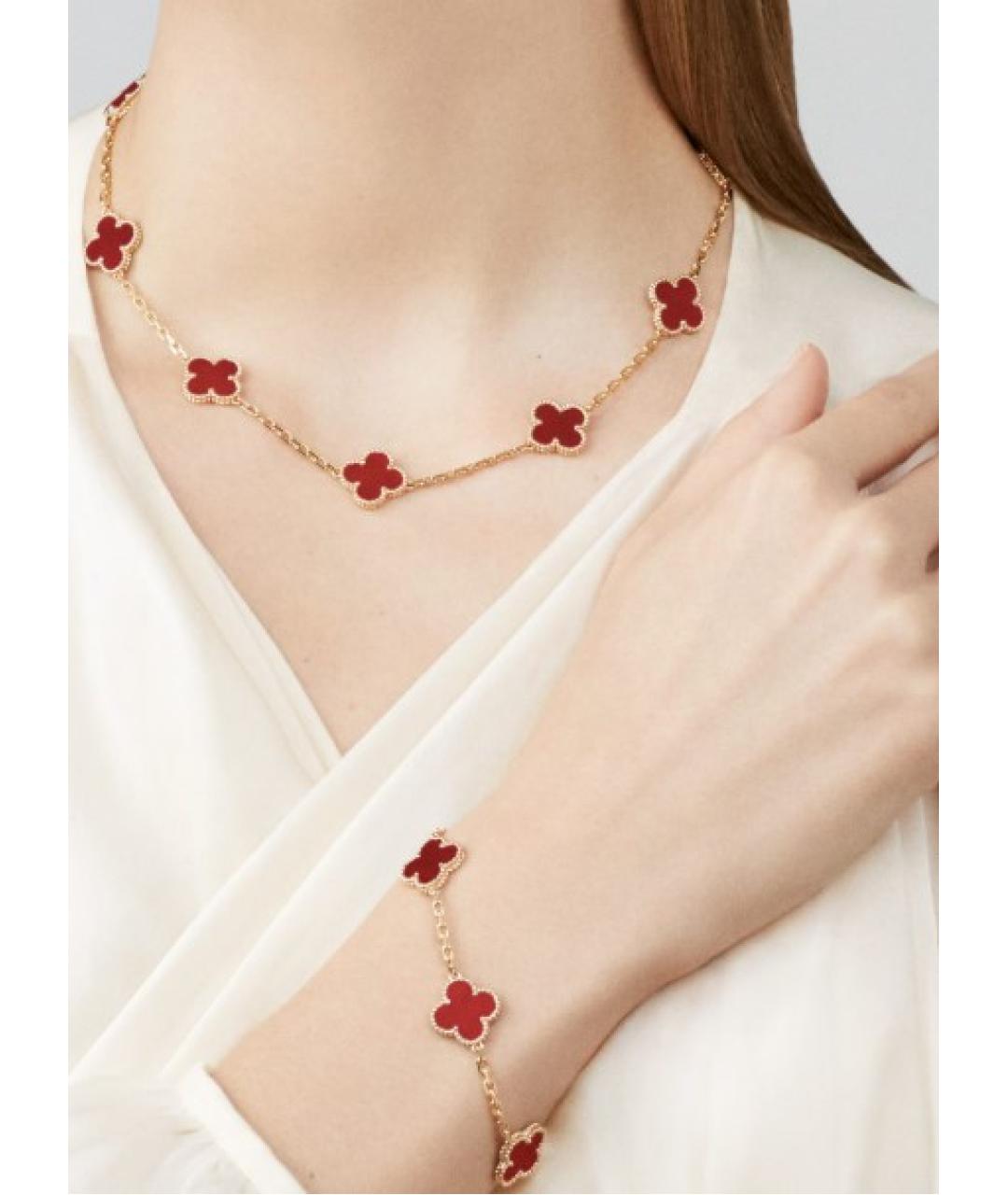 VAN CLEEF & ARPELS Красный браслет из желтого золота, фото 2