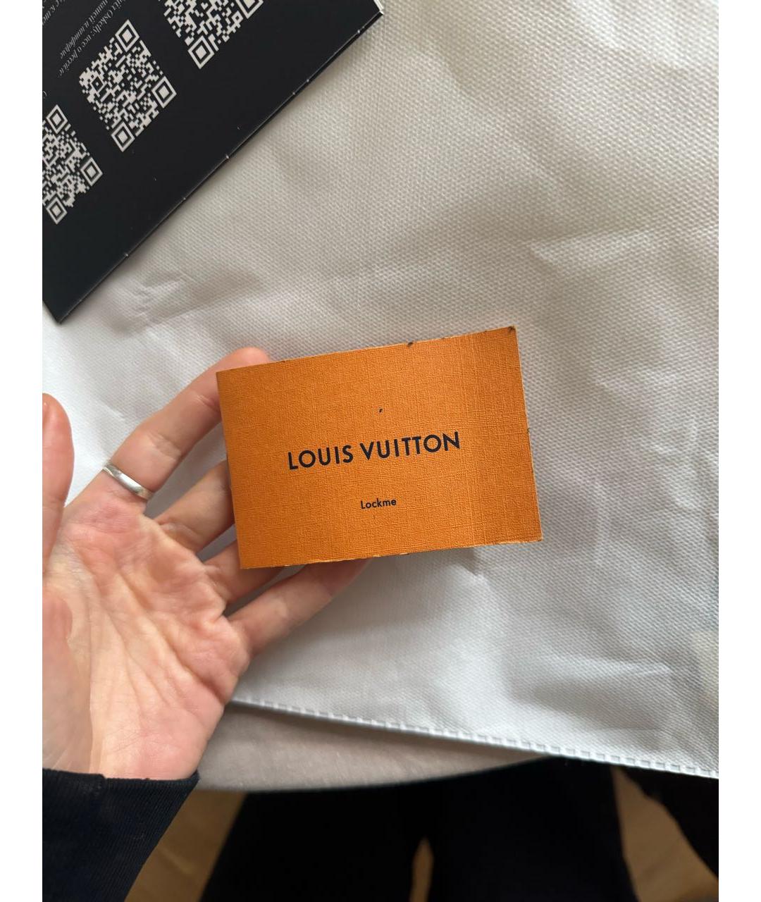 LOUIS VUITTON Коричневая кожаная сумка тоут, фото 6
