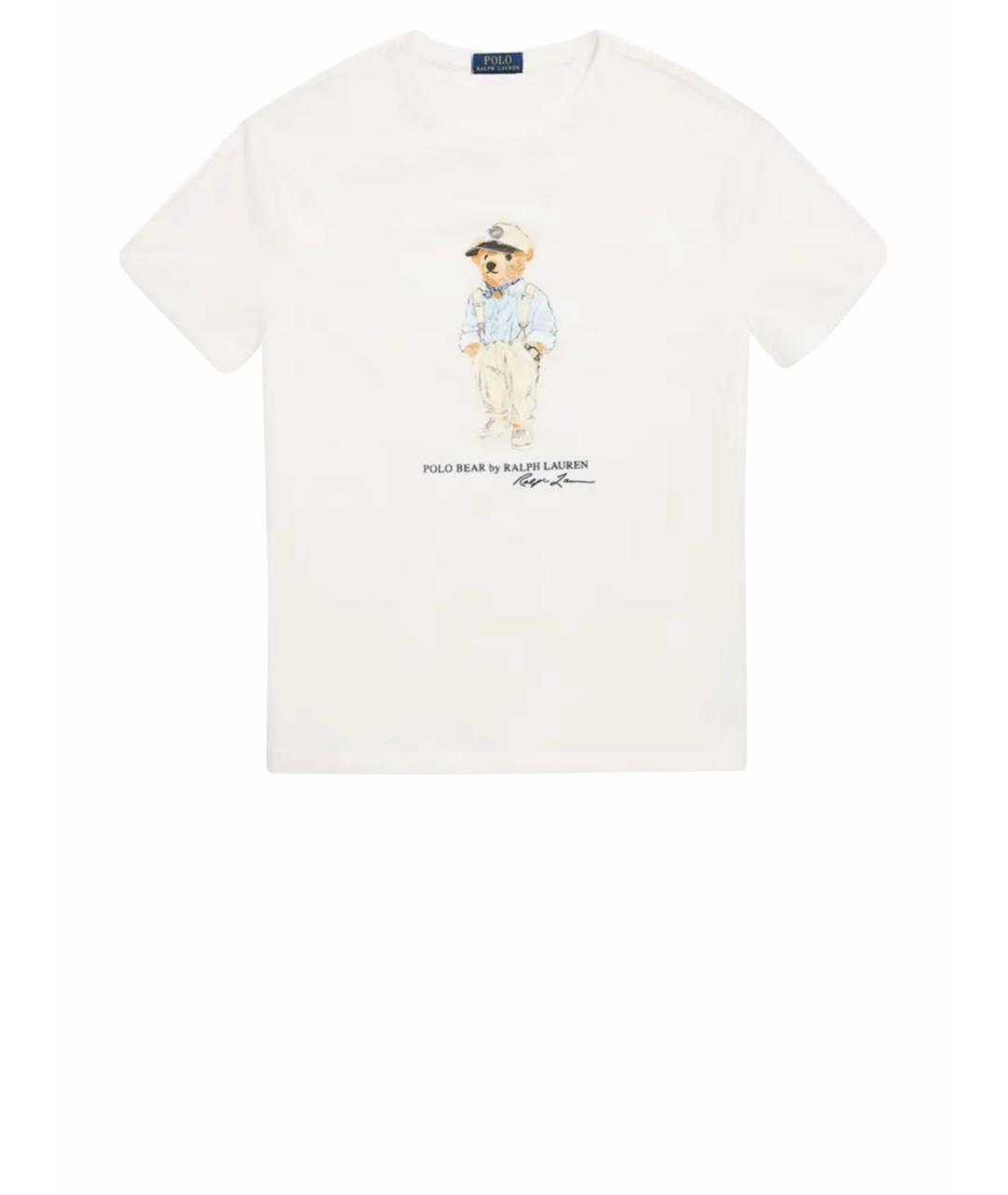 POLO RALPH LAUREN Белая хлопковая футболка, фото 1