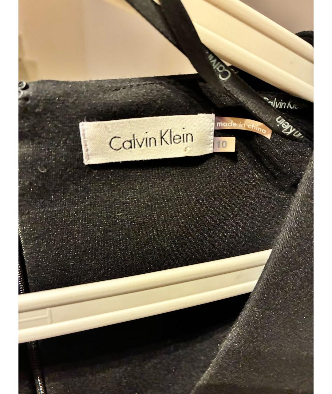 CALVIN KLEIN Черное коктейльное платье, фото 4