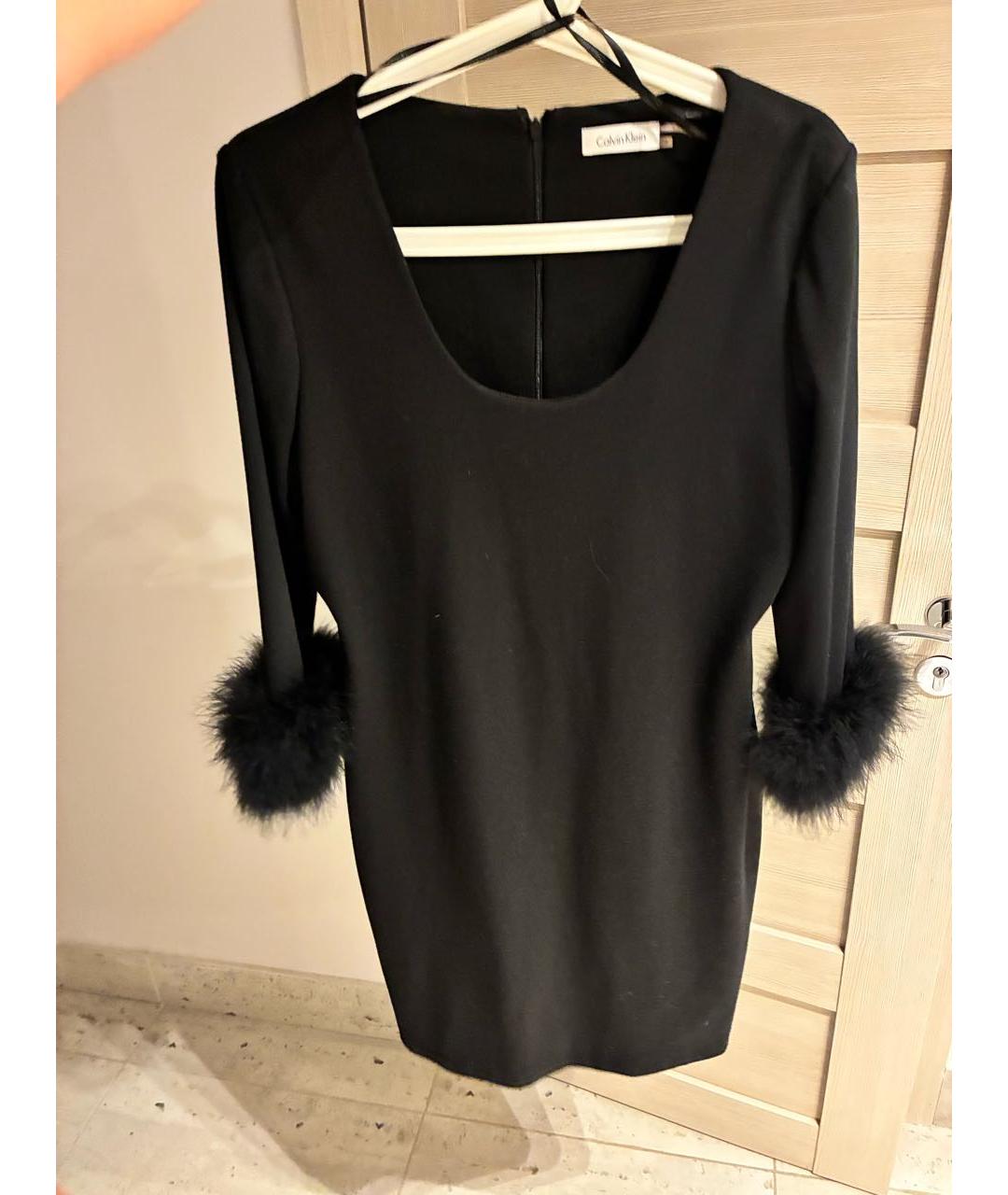 CALVIN KLEIN Черное коктейльное платье, фото 5