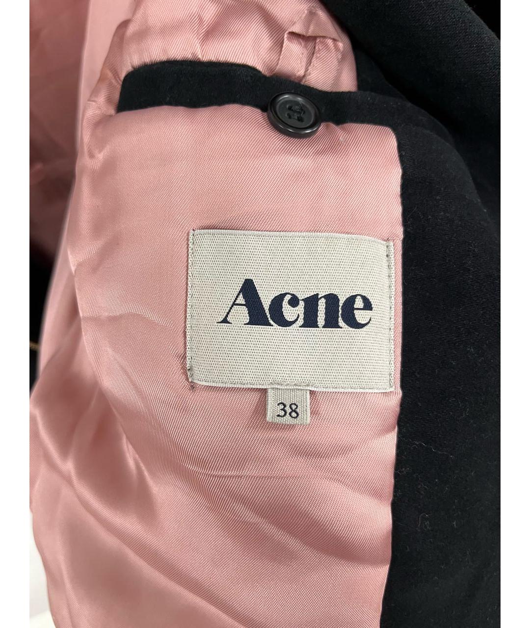 ACNE STUDIOS Черная велюровая дубленка, фото 3