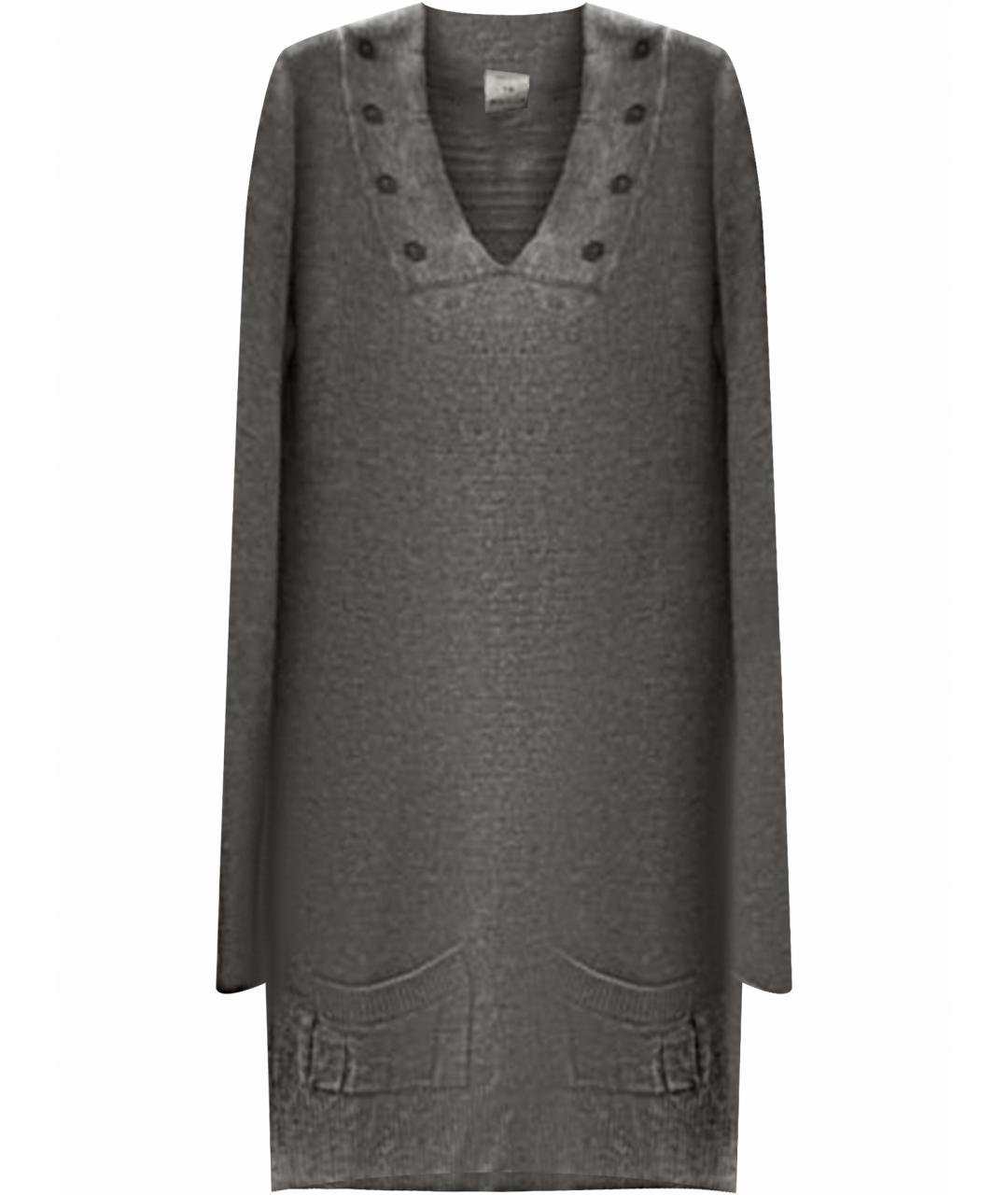 CHLOE Серое шерстяное повседневное платье, фото 1