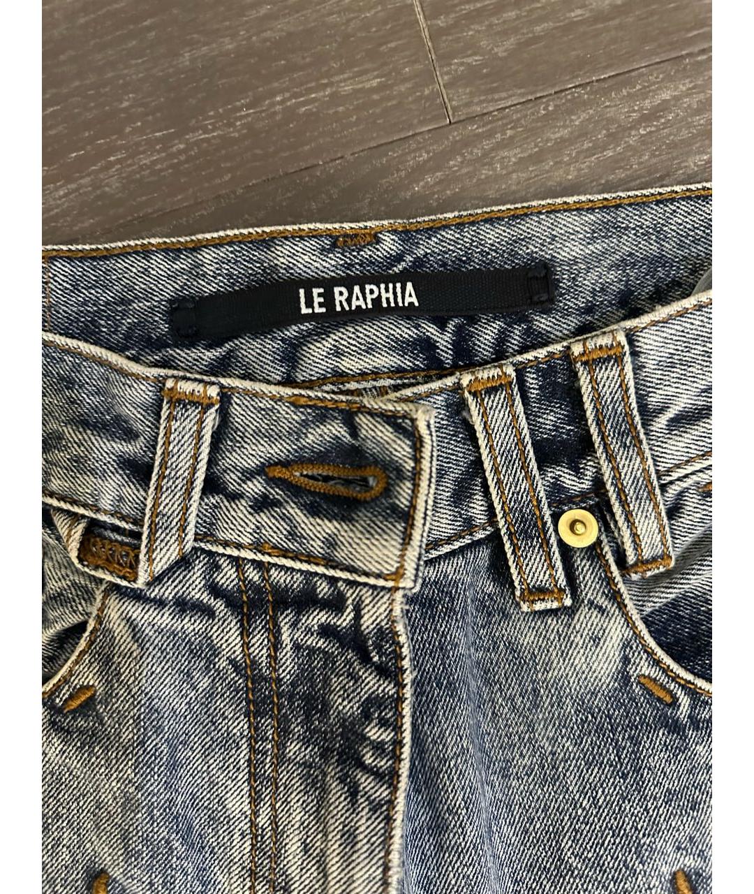 JACQUEMUS Голубые хлопковые прямые джинсы, фото 3