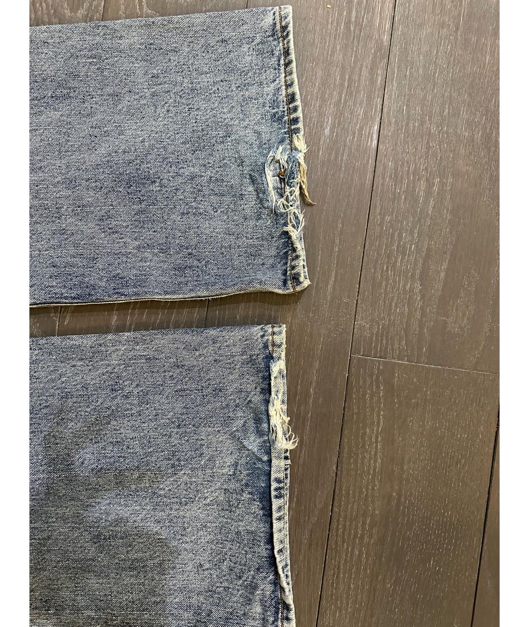 JACQUEMUS Голубые хлопковые прямые джинсы, фото 6