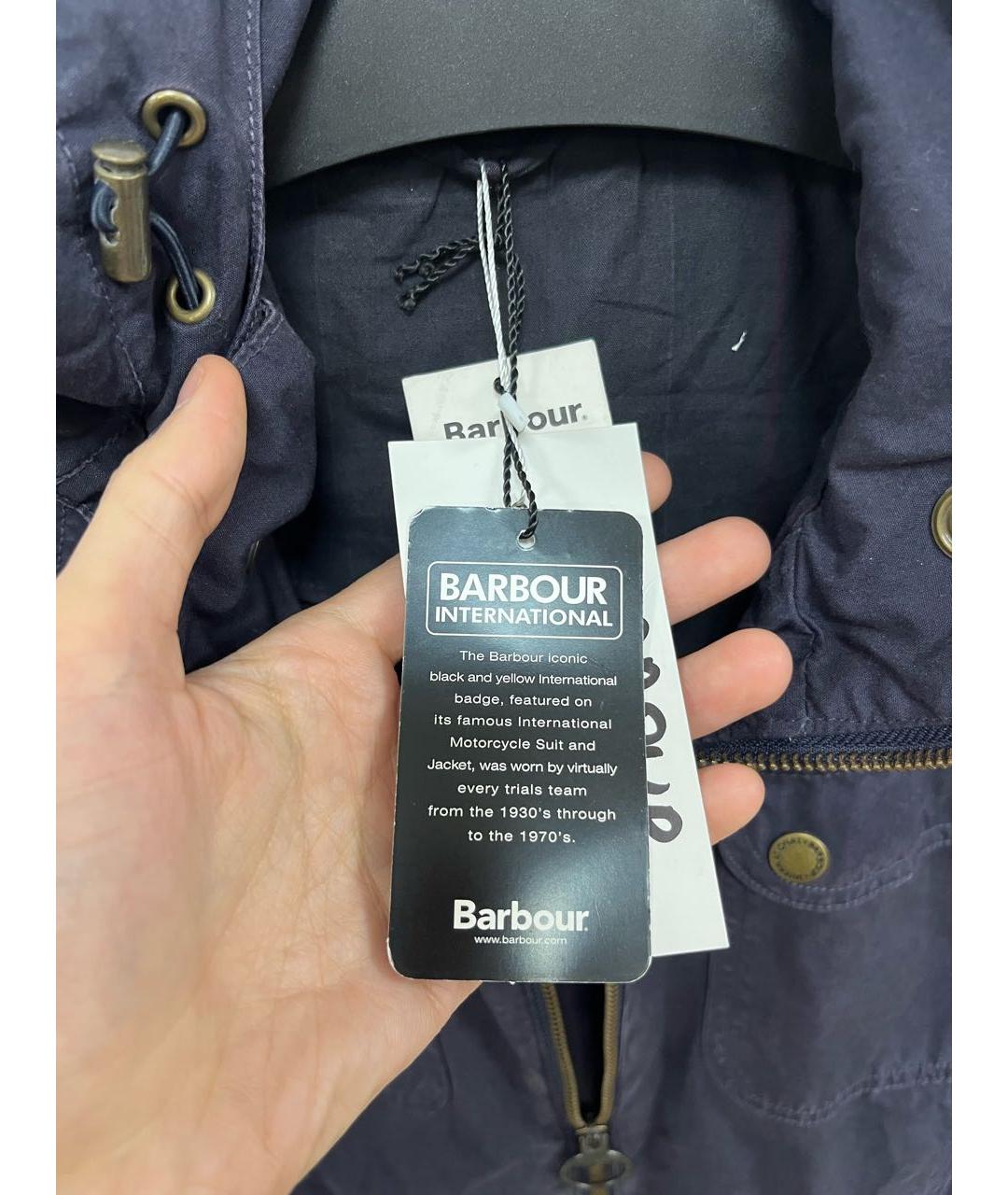 BARBOUR Синяя хлопковая куртка, фото 5