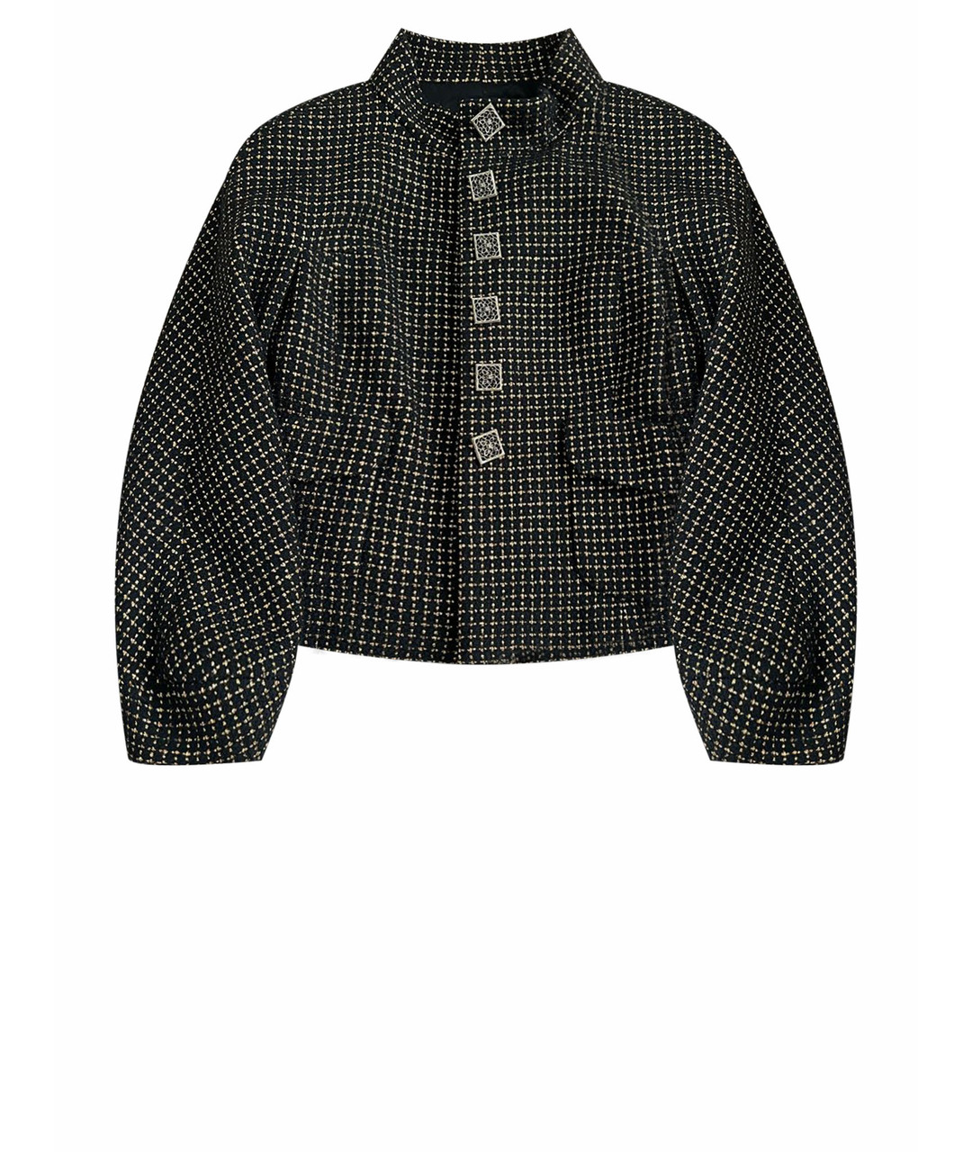 CHANEL PRE-OWNED Черный твидовый жакет/пиджак, фото 1