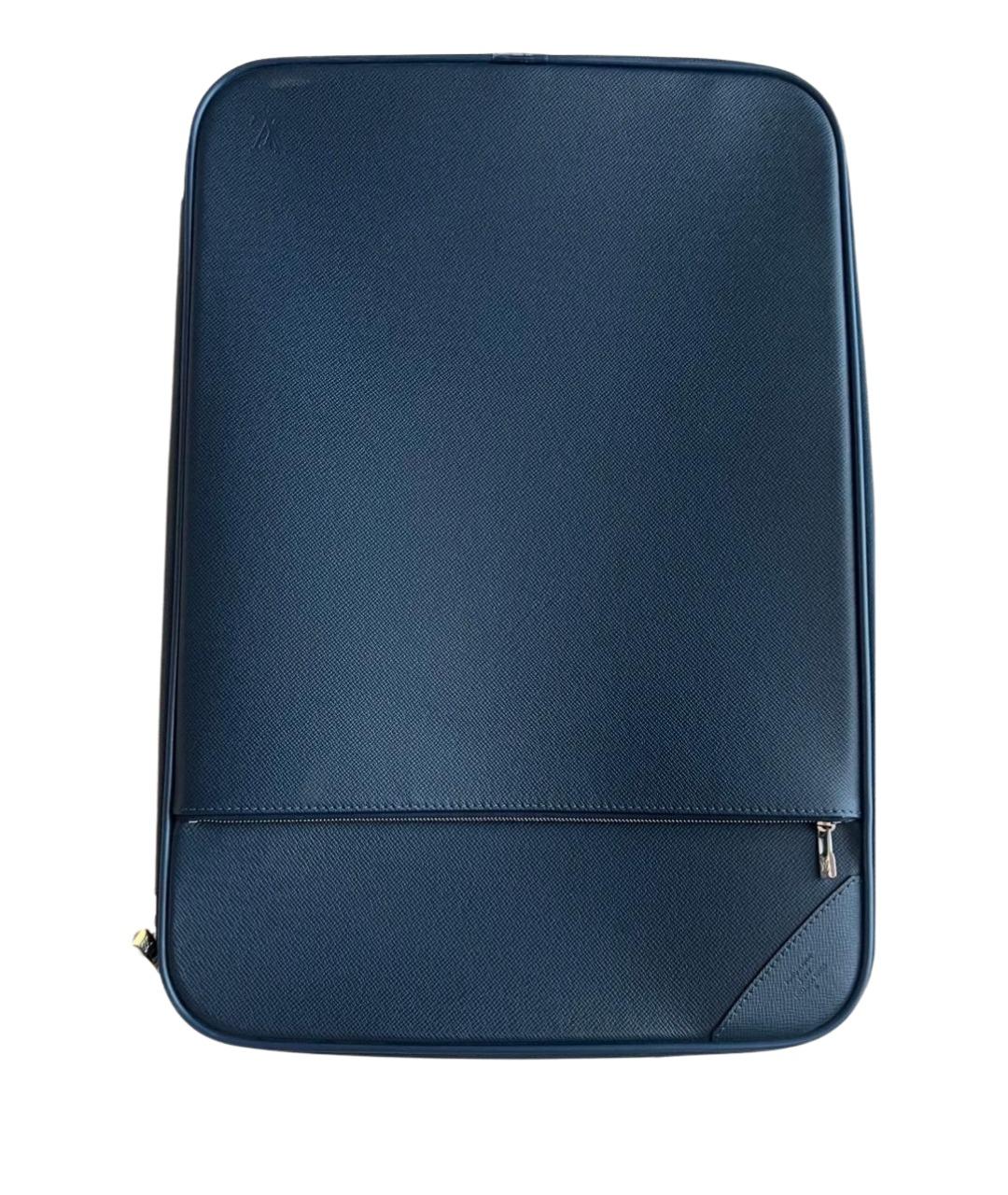 LOUIS VUITTON Синий кожаный чемодан, фото 1