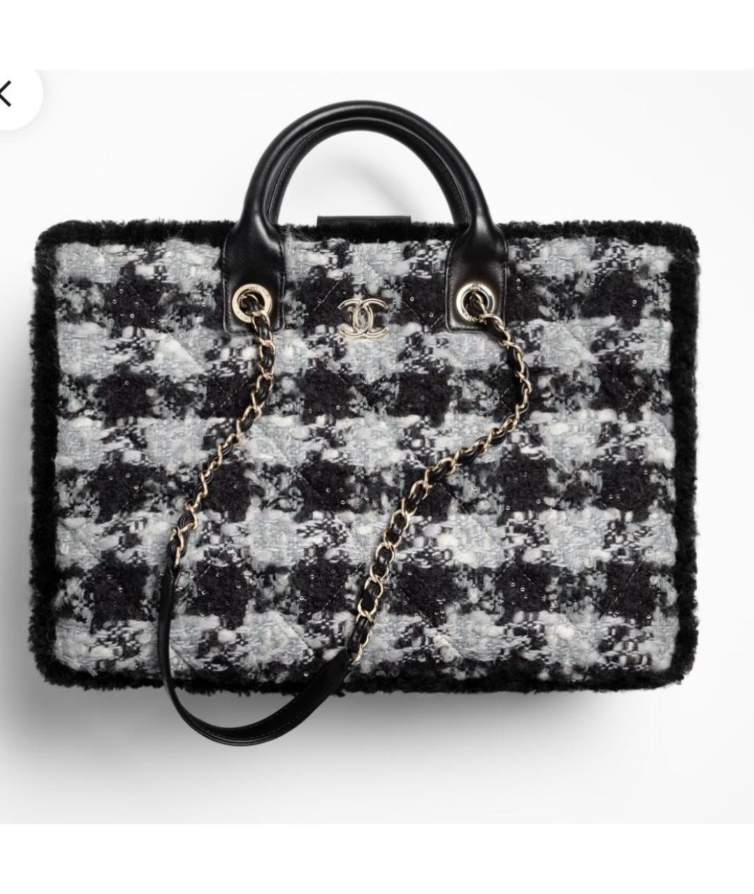 CHANEL Мульти шерстяная сумка тоут, фото 4
