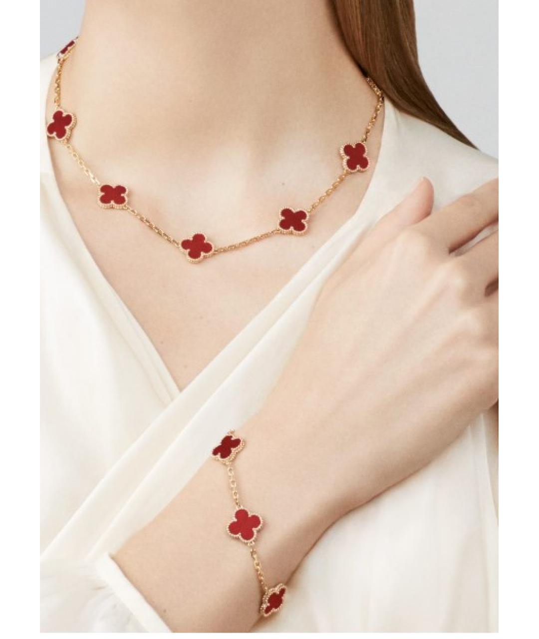 VAN CLEEF & ARPELS Красное колье из желтого золота, фото 2