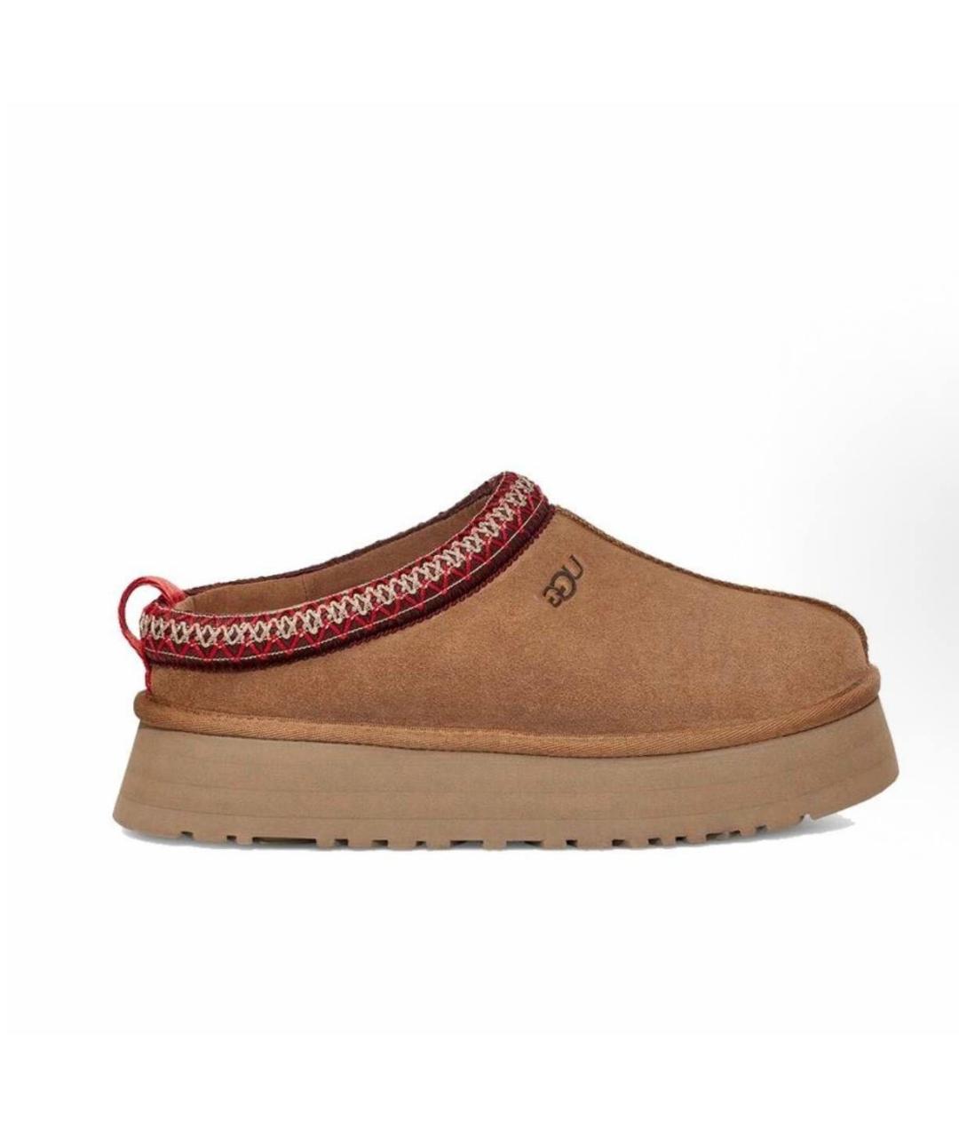 UGG AUSTRALIA Коричневые замшевые сабо, фото 6
