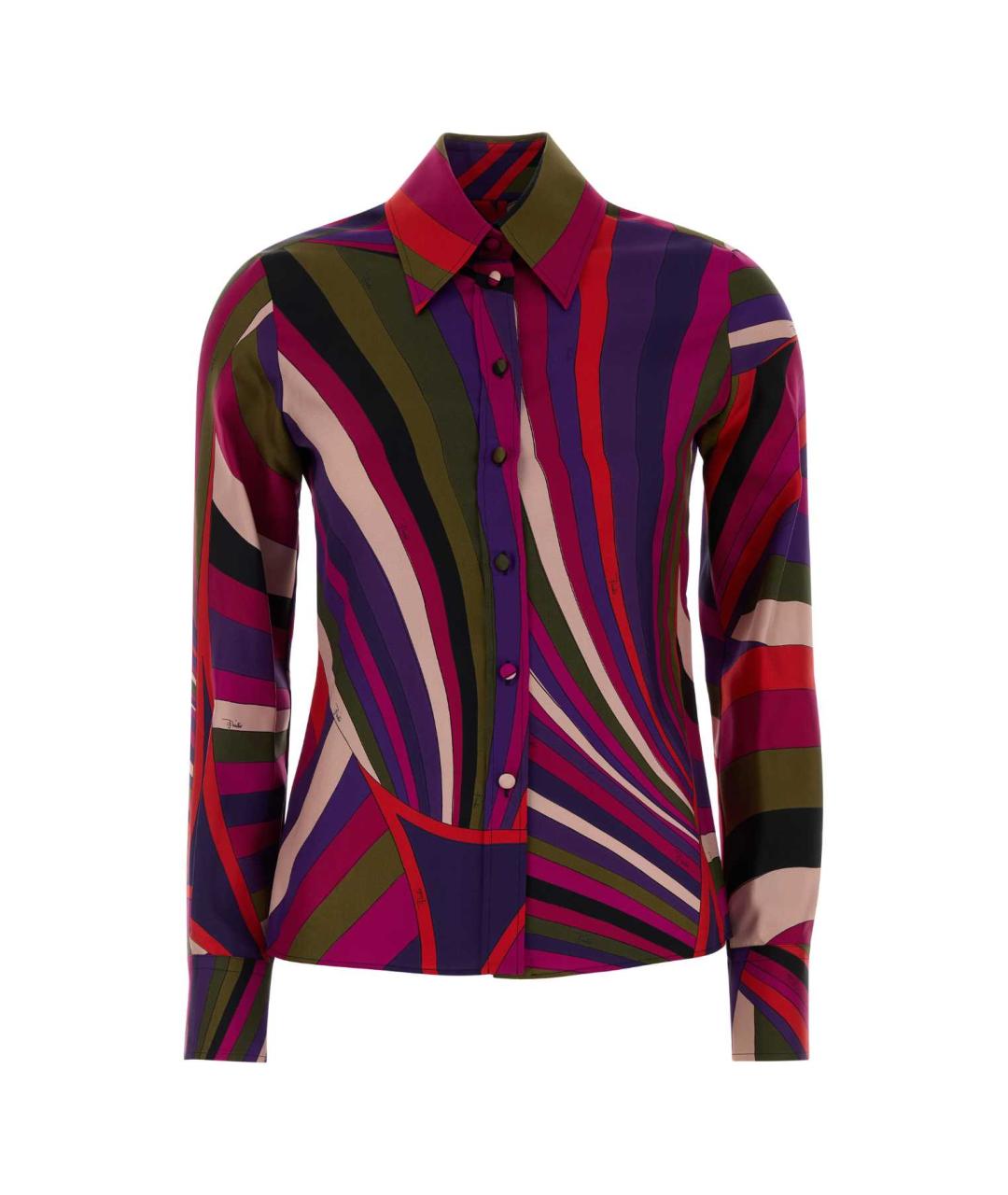 EMILIO PUCCI Мульти шелковая рубашка, фото 1