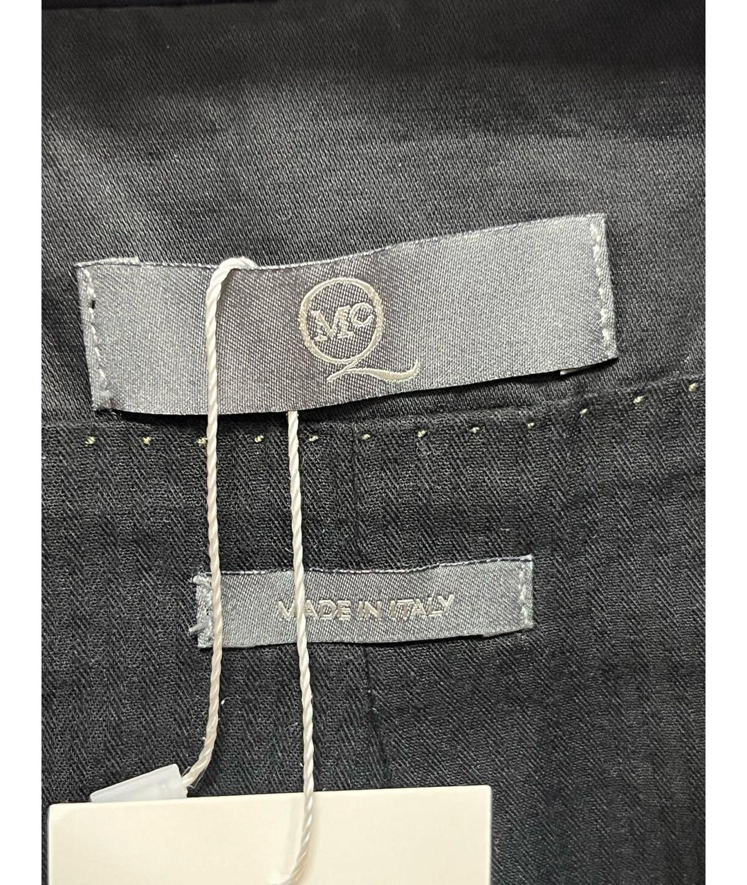 MCQ ALEXANDER MCQUEEN Черный хлопковый жакет/пиджак, фото 3