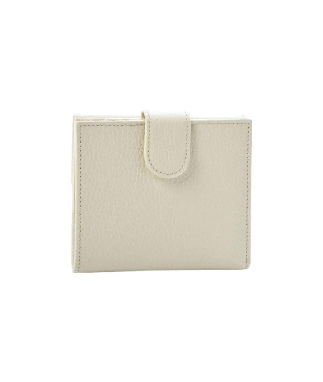GUCCI Бежевый кожаный кошелек, фото 2