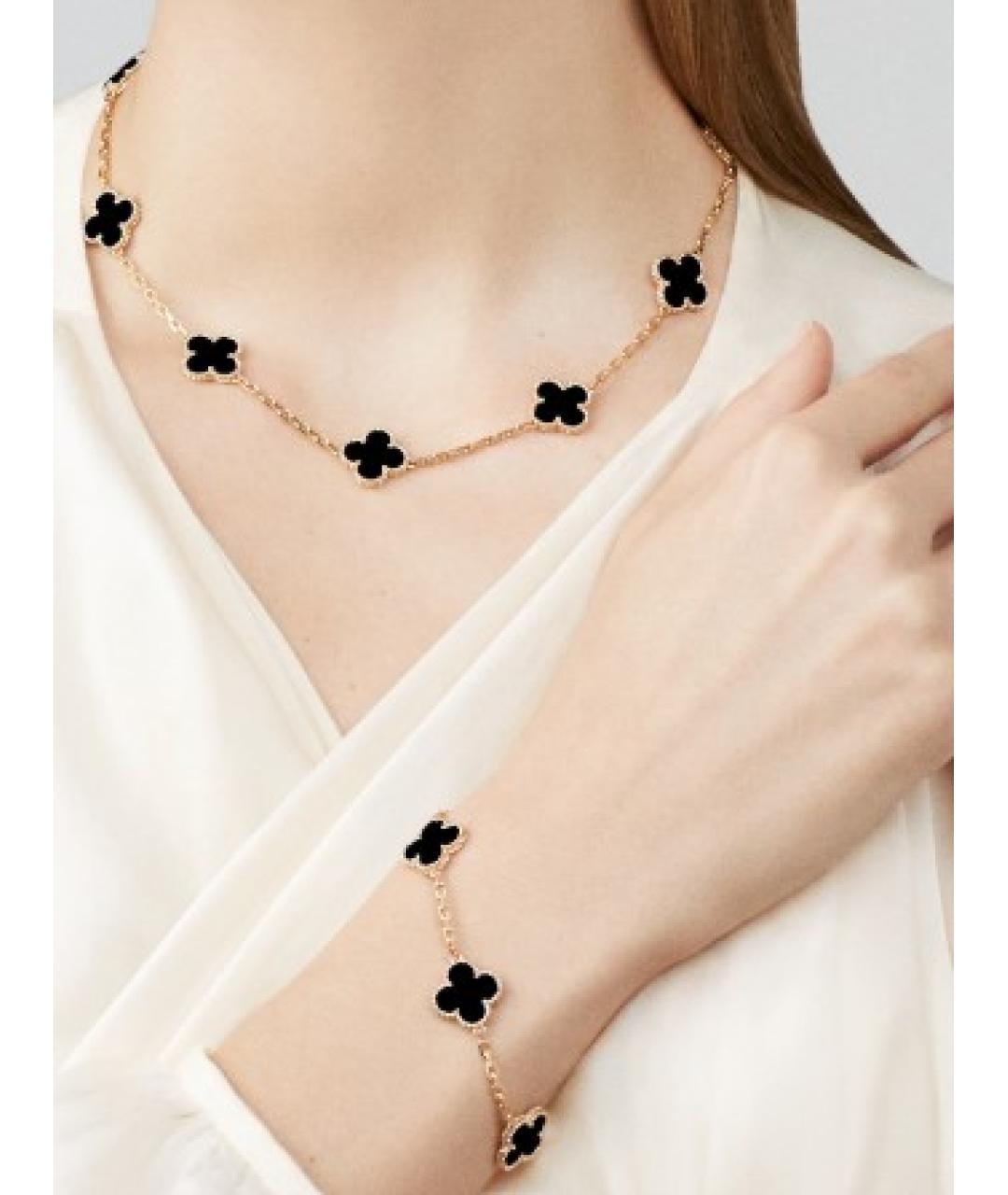 VAN CLEEF & ARPELS Черный браслет из желтого золота, фото 2