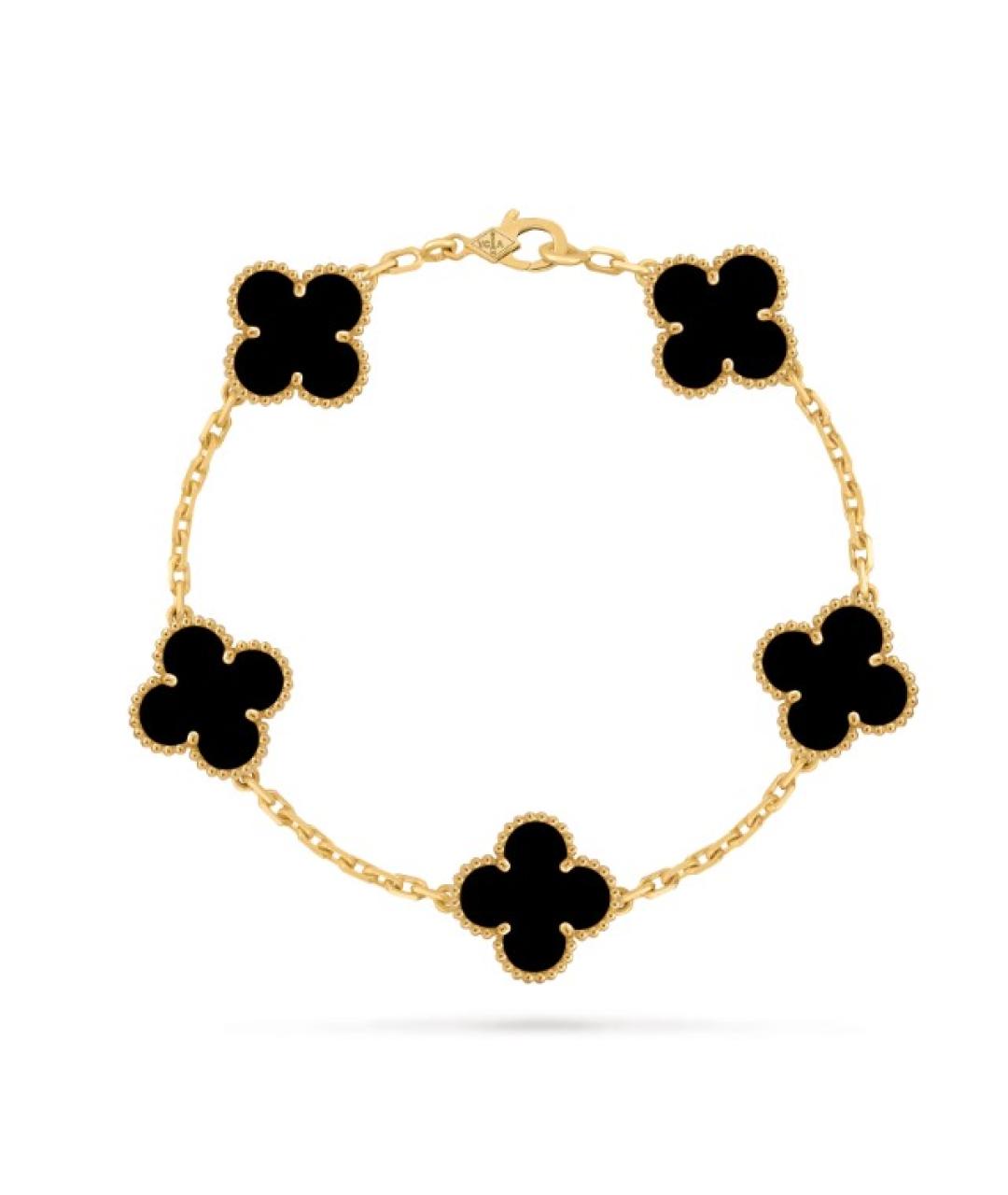 VAN CLEEF & ARPELS Черный браслет из желтого золота, фото 1