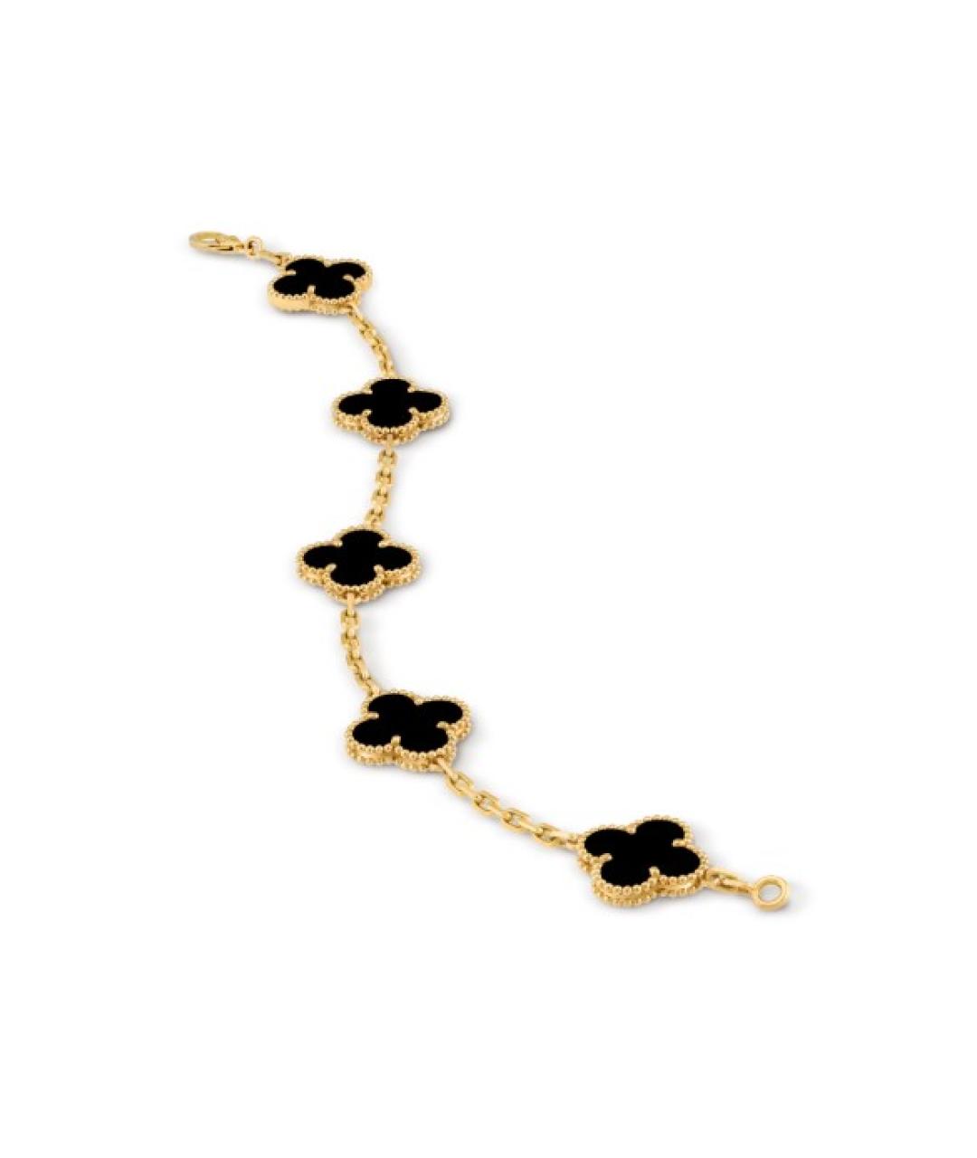 VAN CLEEF & ARPELS Черный браслет из желтого золота, фото 5