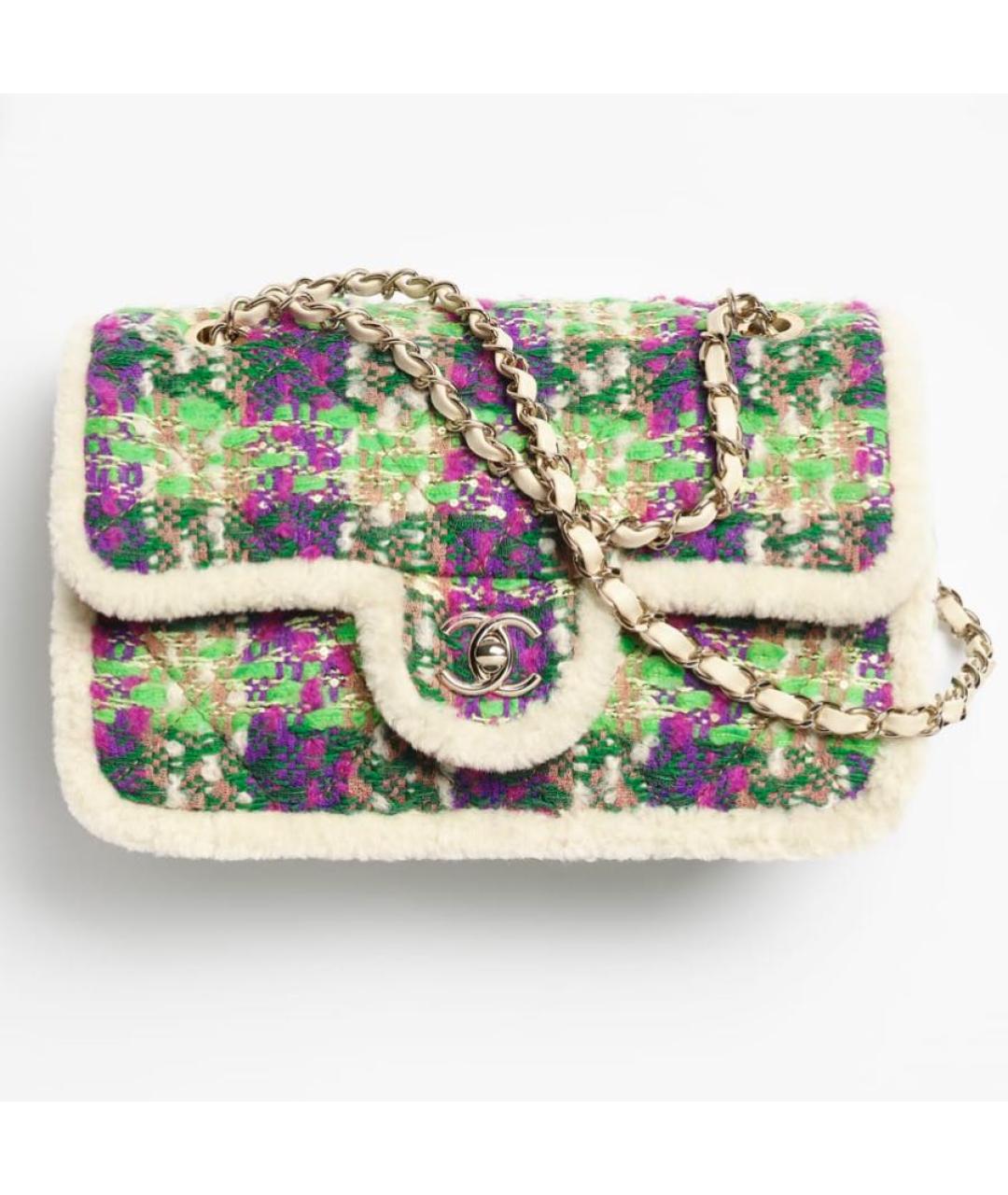 CHANEL Мульти шерстяная сумка через плечо, фото 2