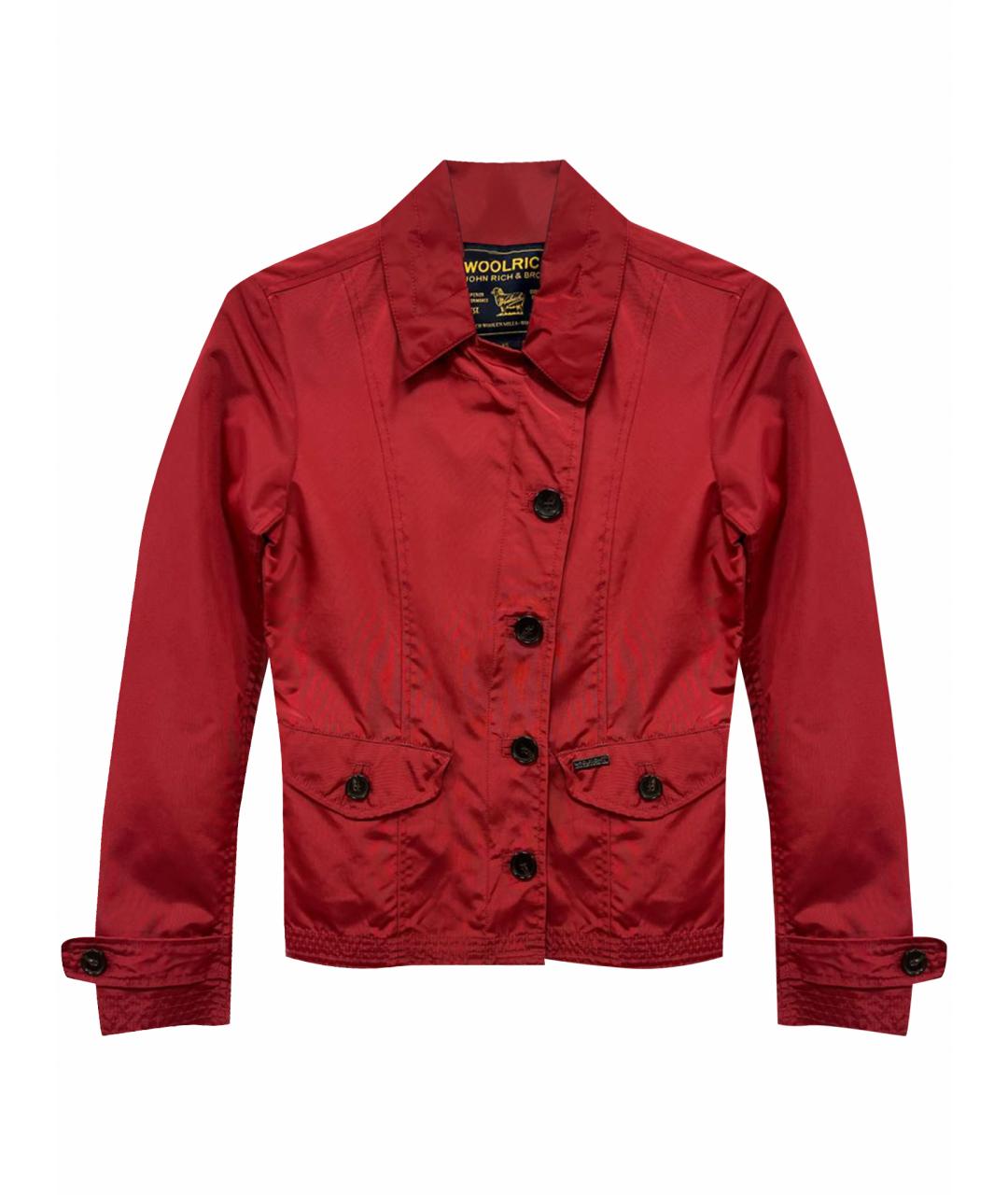 WOOLRICH Бордовая полиэстеровая куртка, фото 1