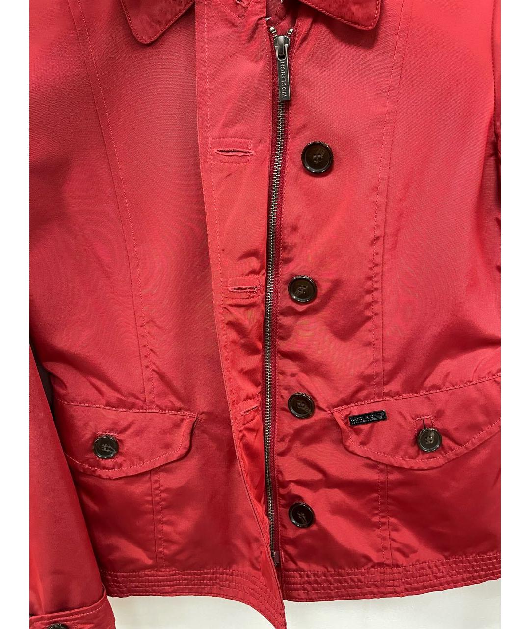WOOLRICH Бордовая полиэстеровая куртка, фото 4