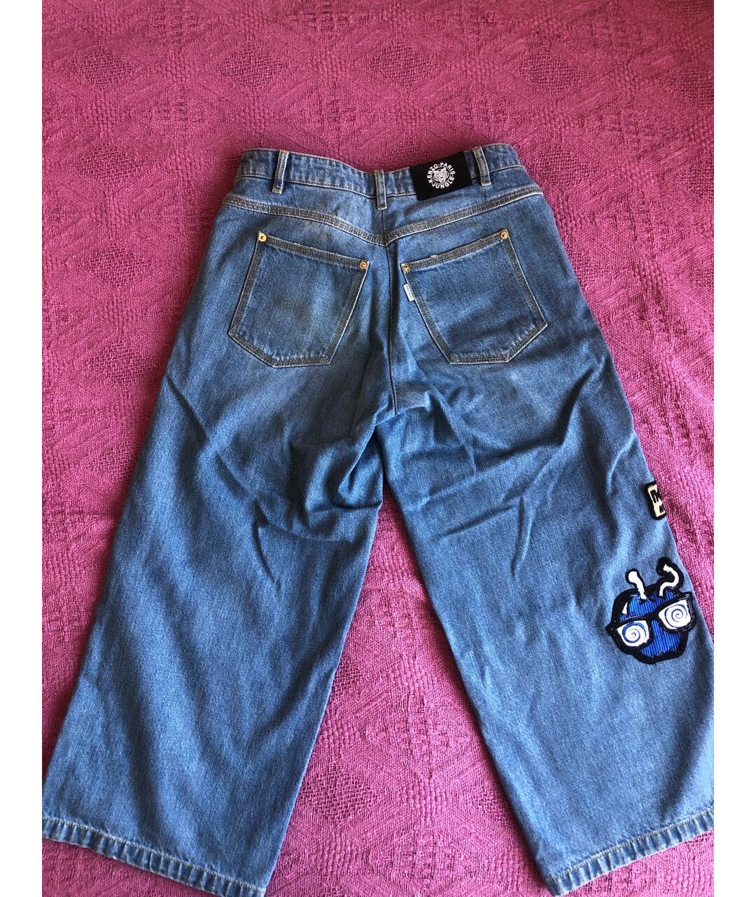 KENZO Синие хлопковые джинсы клеш, фото 2