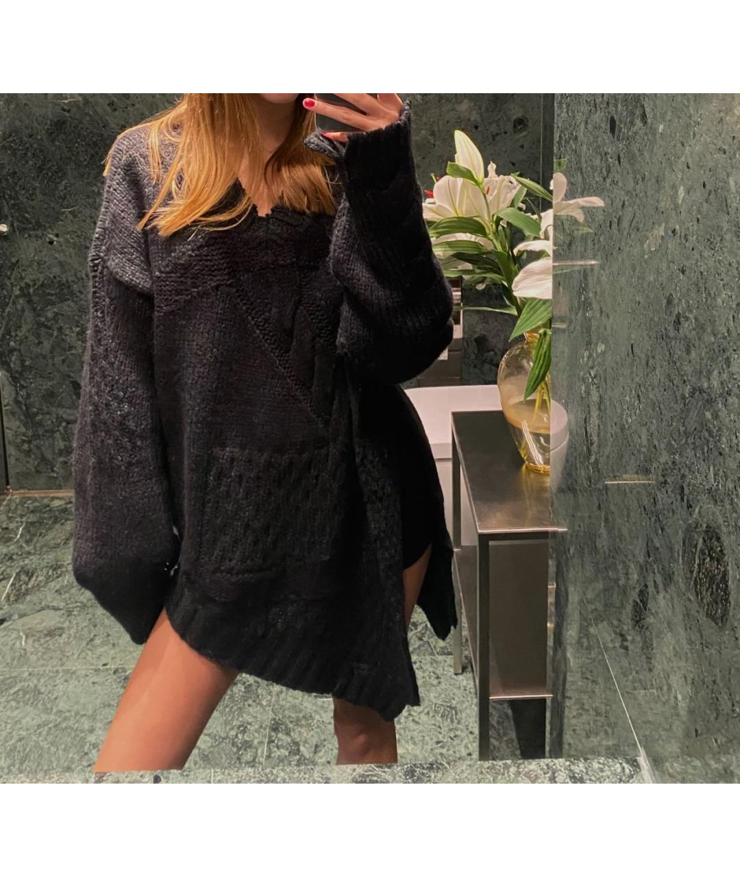 MM6 MAISON MARGIELA Хаки шерстяной джемпер / свитер, фото 4