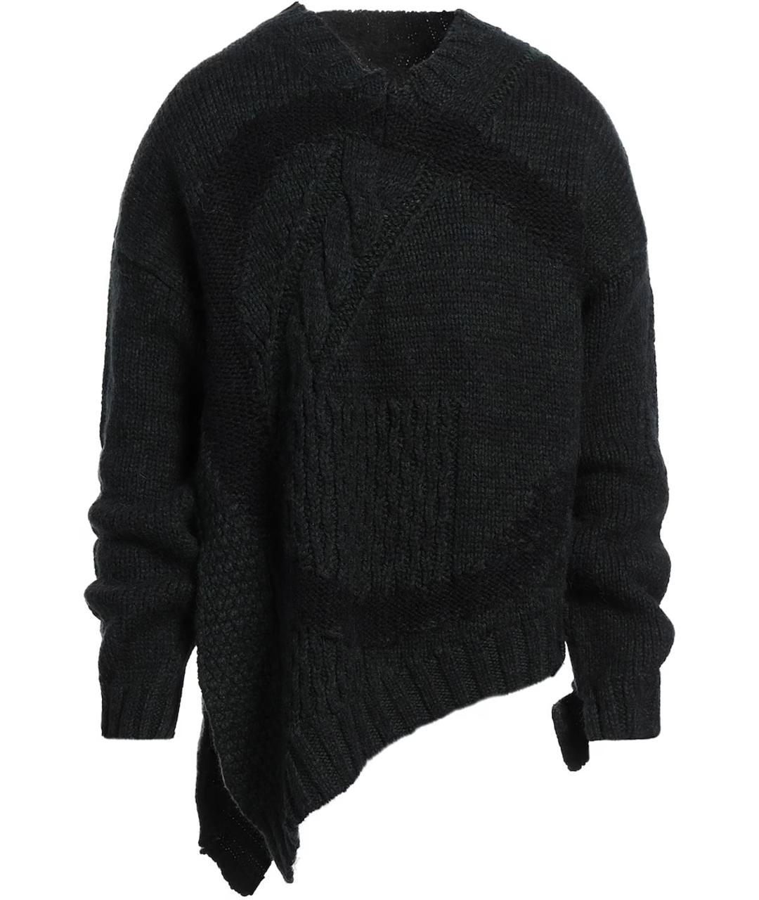 MM6 MAISON MARGIELA Хаки шерстяной джемпер / свитер, фото 1