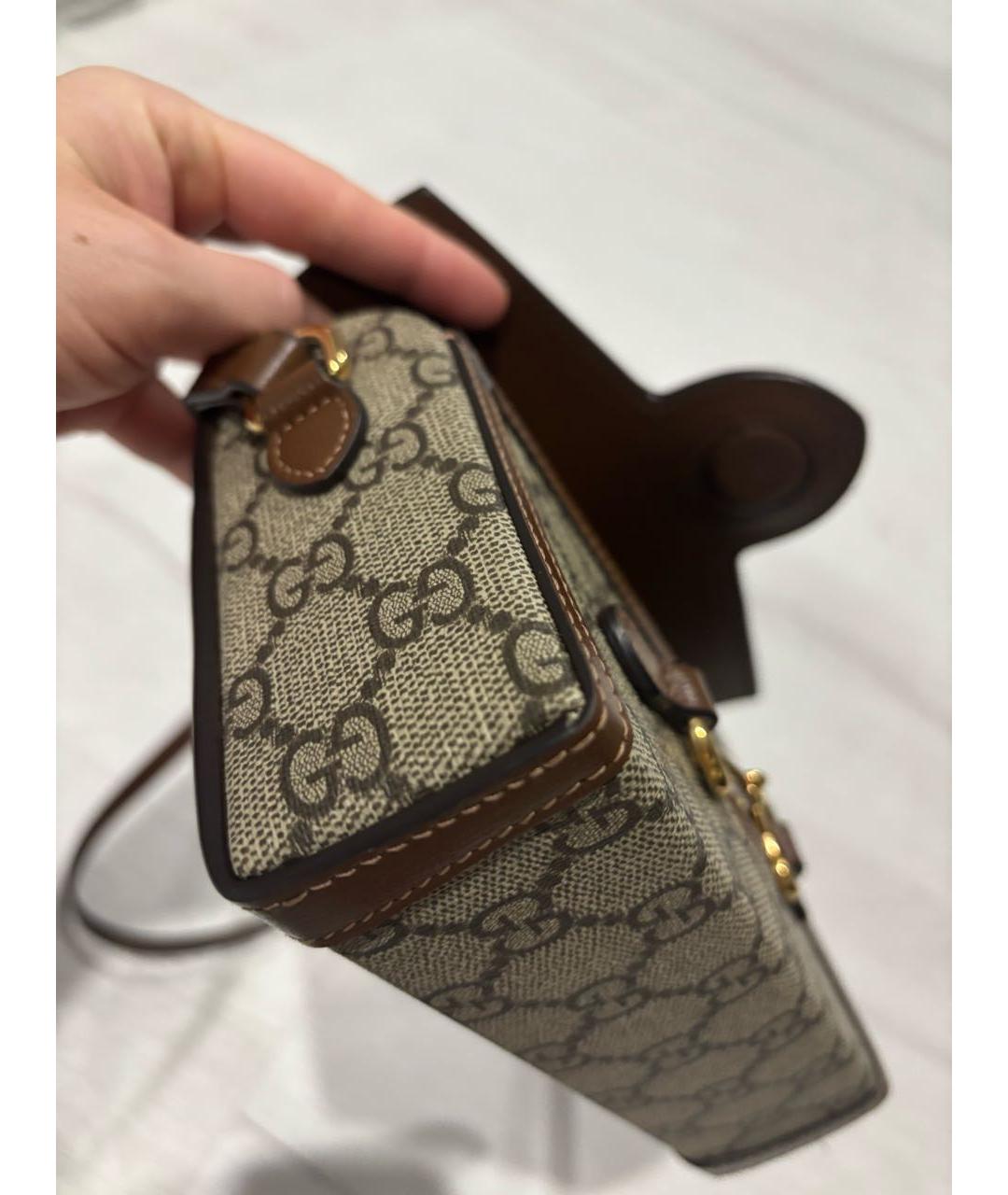 GUCCI Коричневая сумка через плечо, фото 3