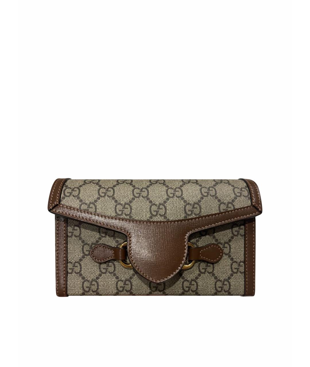 GUCCI Коричневая сумка через плечо, фото 1