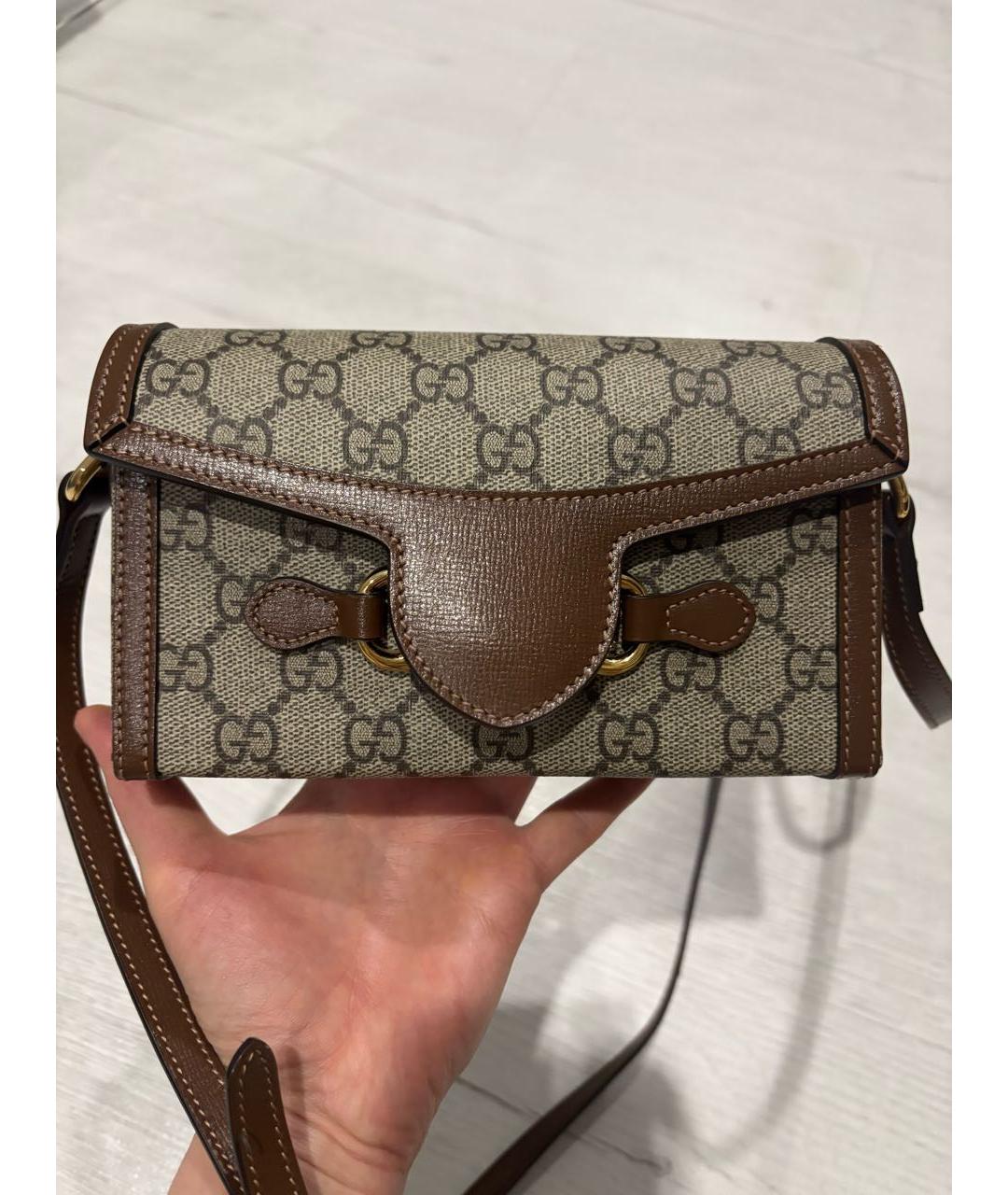 GUCCI Коричневая сумка через плечо, фото 5