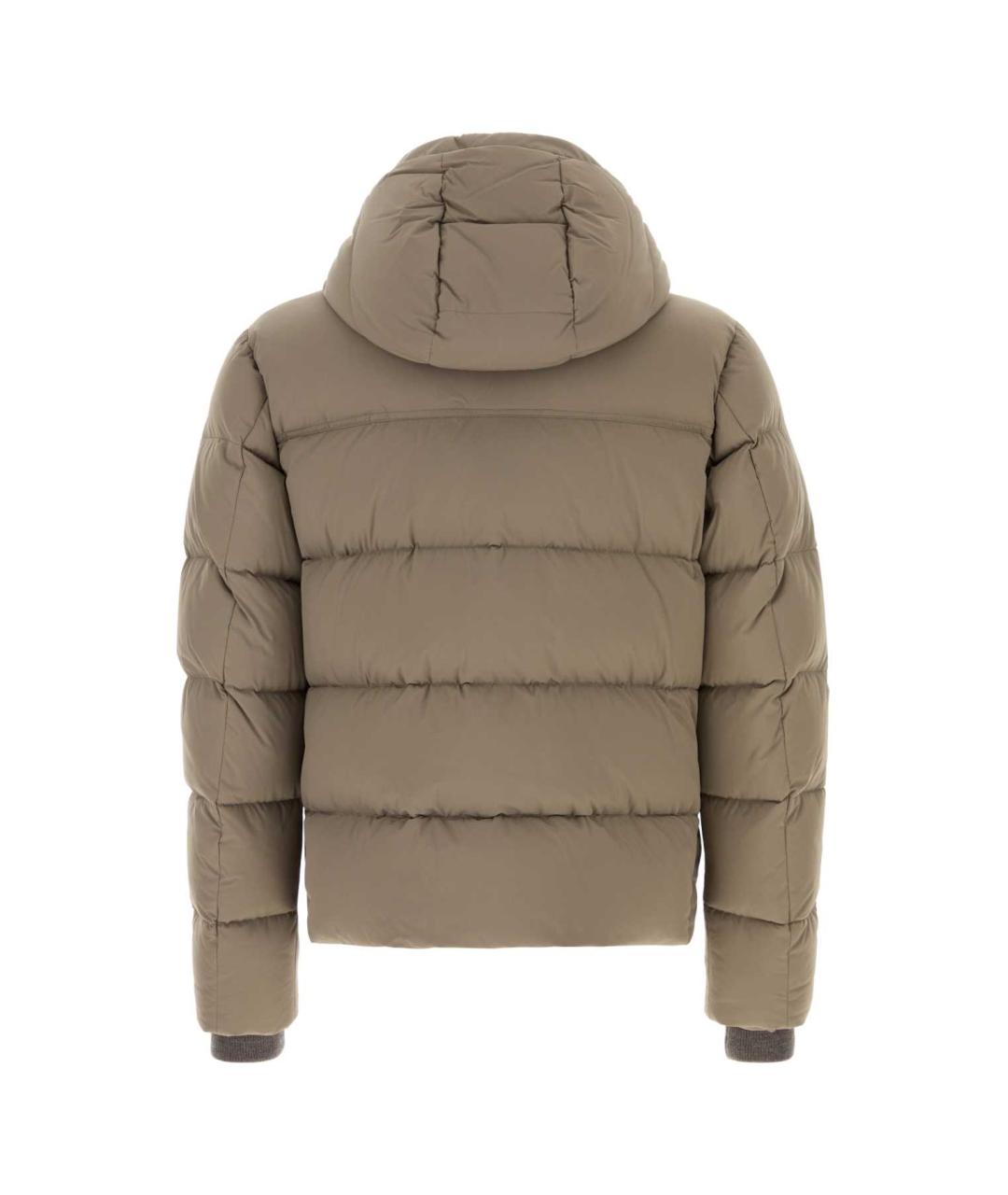 MOORER Бежевый полиэстеровый пуховик, фото 2