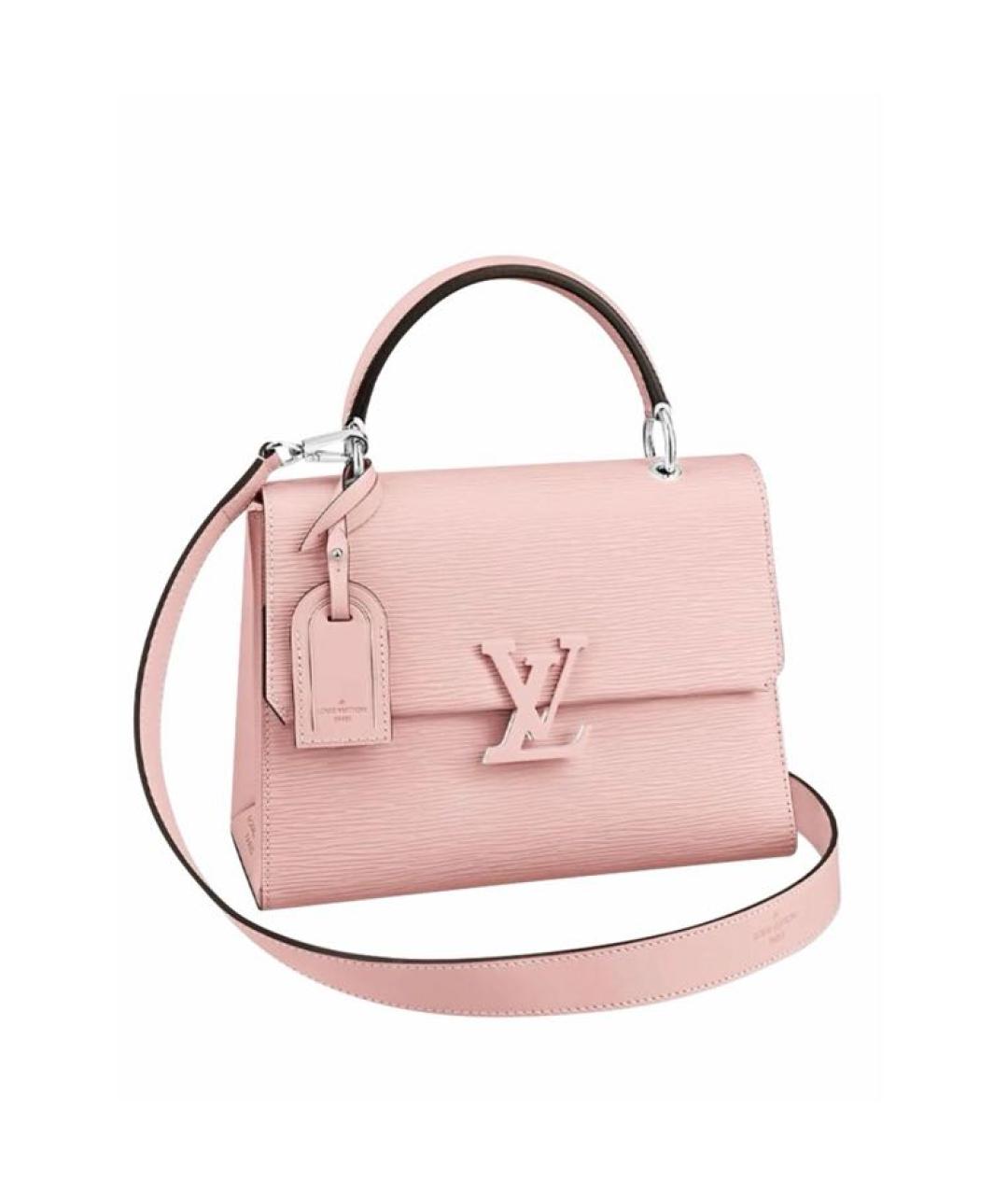 LOUIS VUITTON Розовая кожаная сумка с короткими ручками, фото 1
