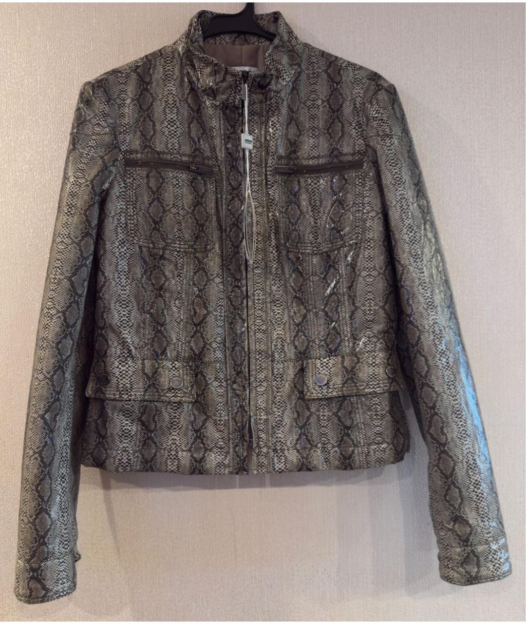 ARMANI COLLEZIONI Хаки полиамидовая куртка, фото 8