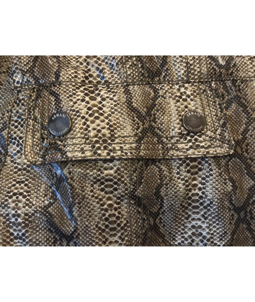ARMANI COLLEZIONI Хаки полиамидовая куртка, фото 5