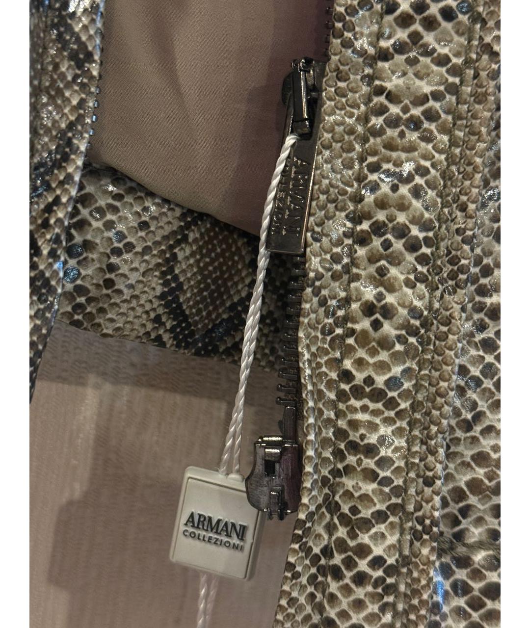 ARMANI COLLEZIONI Хаки полиамидовая куртка, фото 6