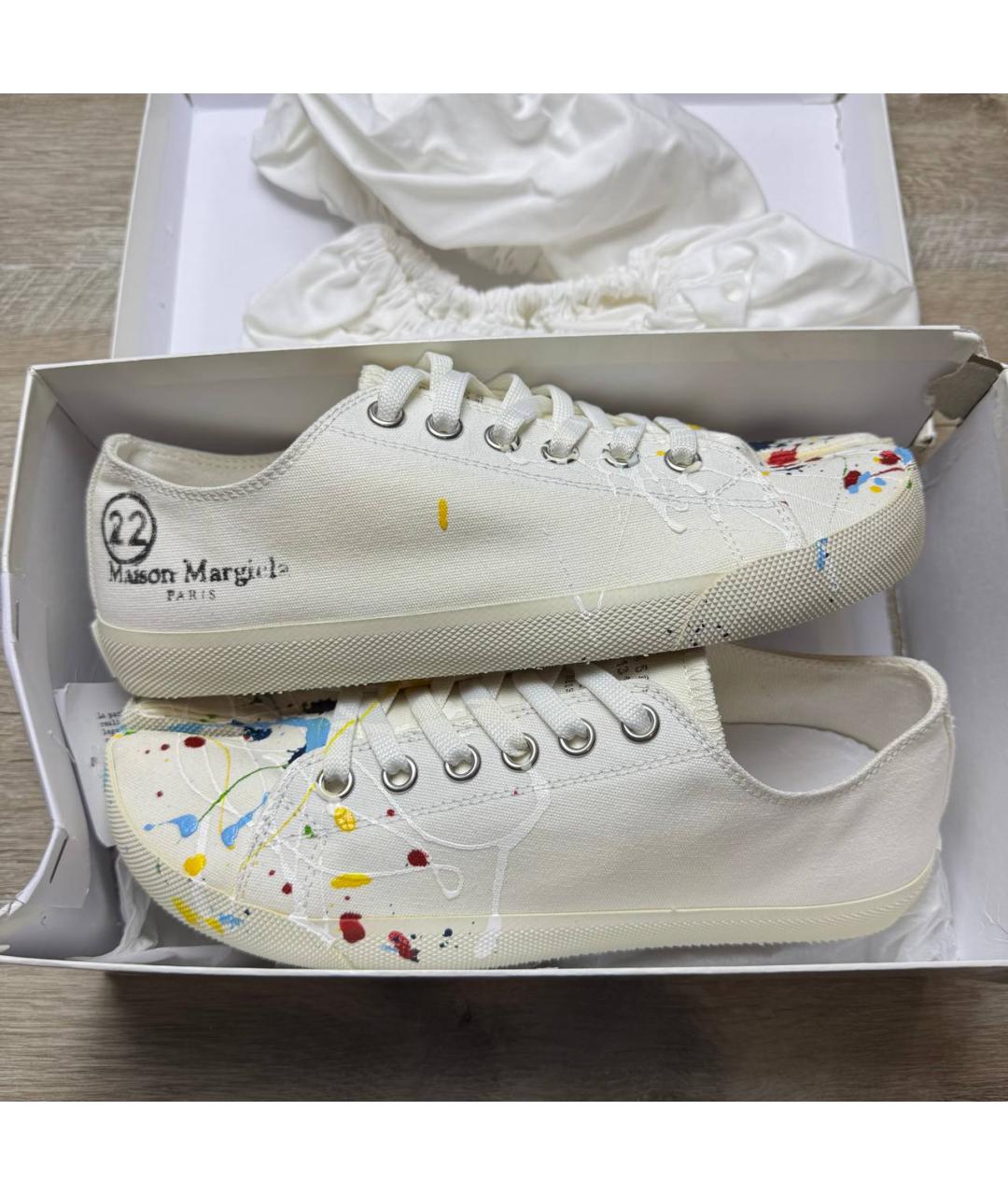 MAISON MARGIELA Белые кеды, фото 3