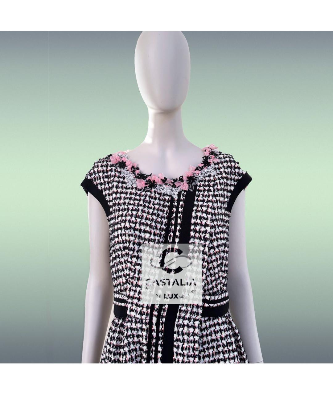 CHANEL Серое твидовое коктейльное платье, фото 8