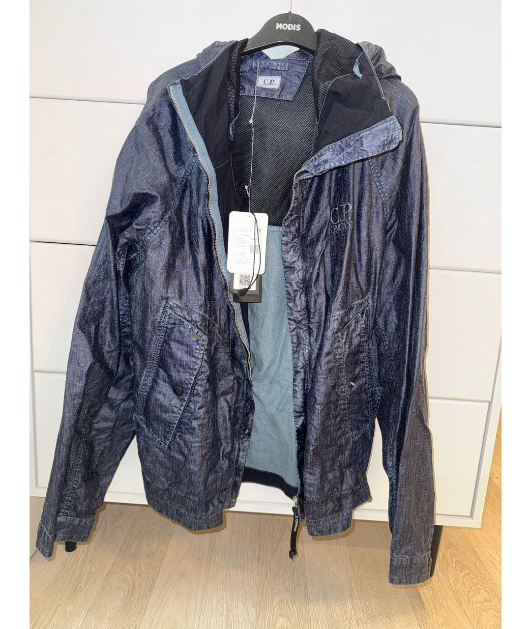 CP COMPANY Темно-синяя льняная куртка, фото 5