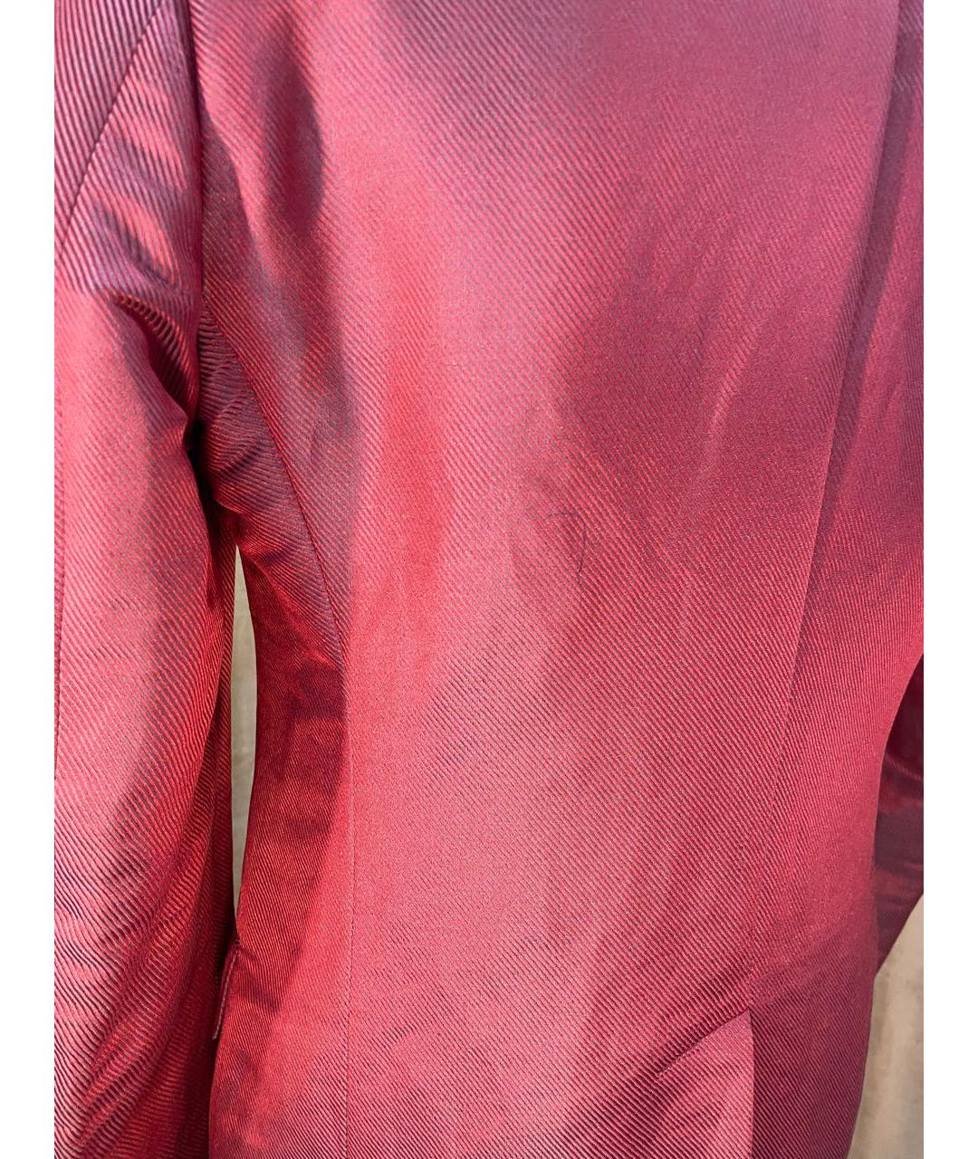 ARMANI COLLEZIONI Красный льняной пиджак, фото 3