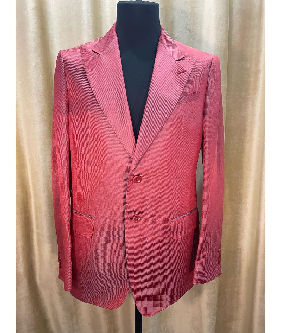 ARMANI COLLEZIONI Красный льняной пиджак, фото 7