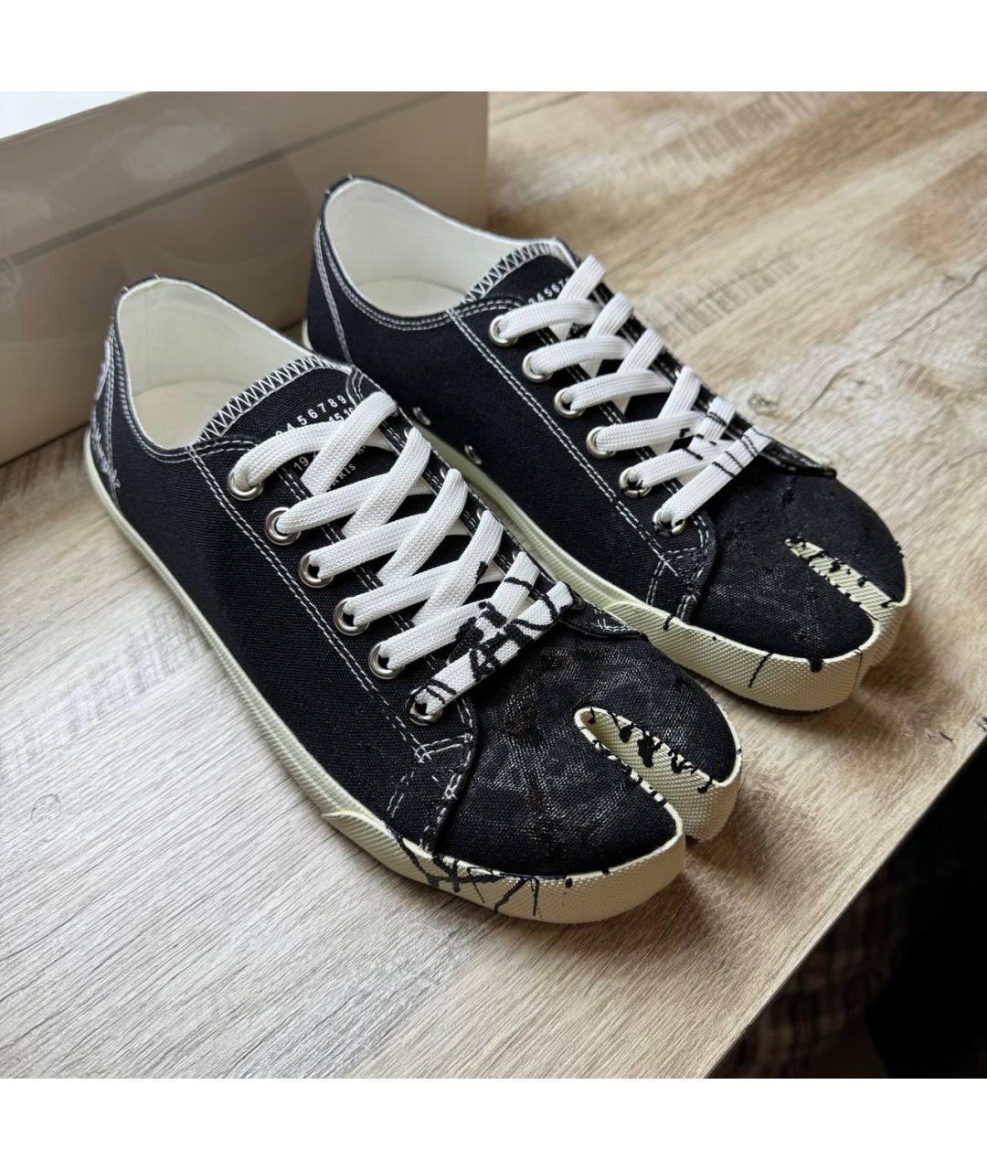 MAISON MARGIELA Черные кеды, фото 4