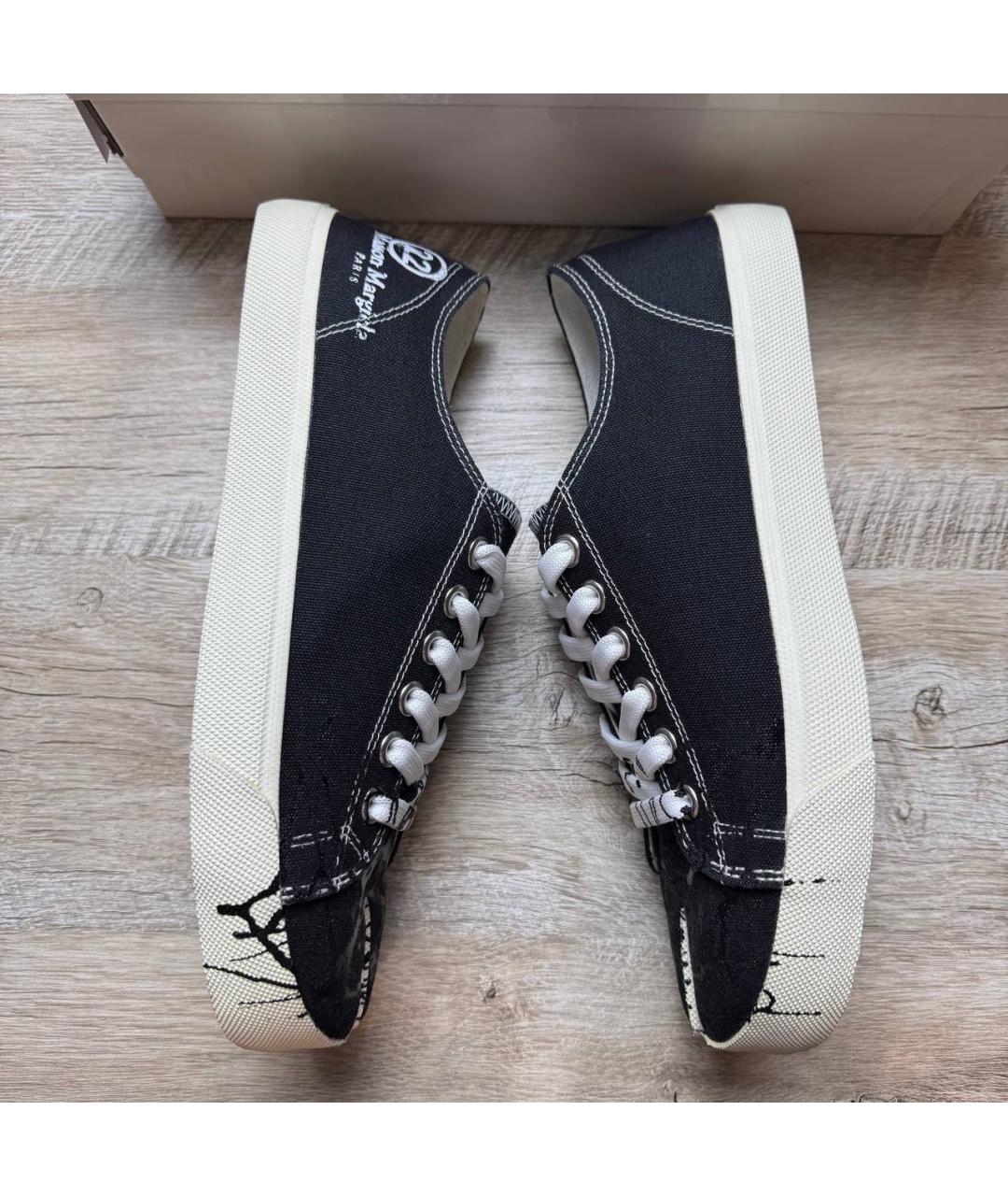 MAISON MARGIELA Черные кеды, фото 10