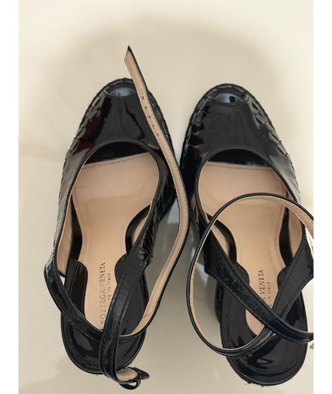 BOTTEGA VENETA Черные кожаные туфли, фото 3