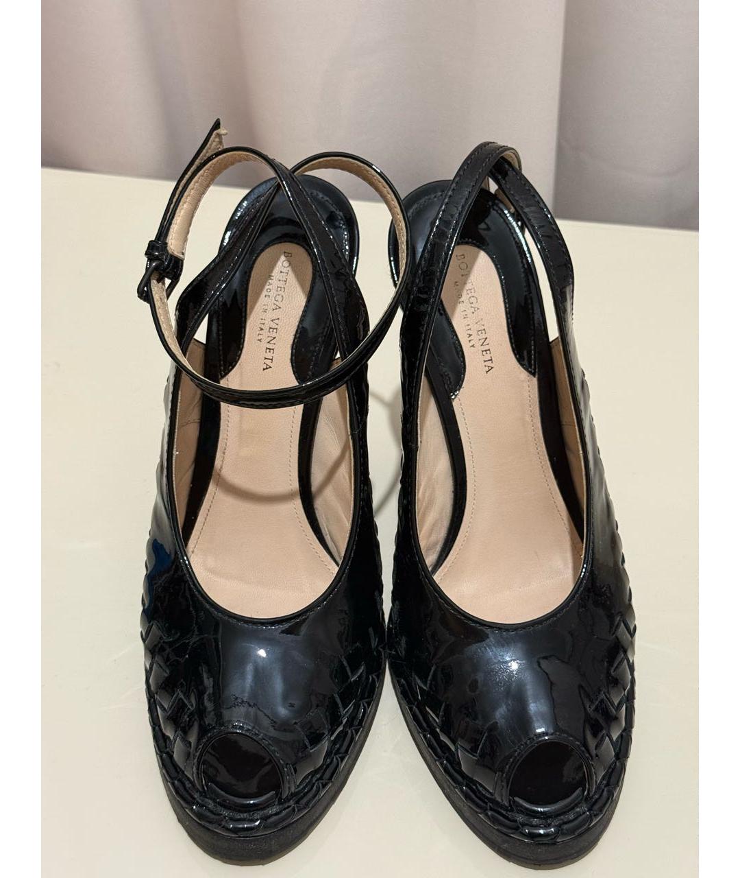 BOTTEGA VENETA Черные кожаные туфли, фото 2