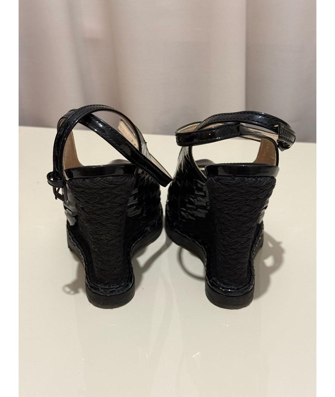 BOTTEGA VENETA Черные кожаные туфли, фото 4