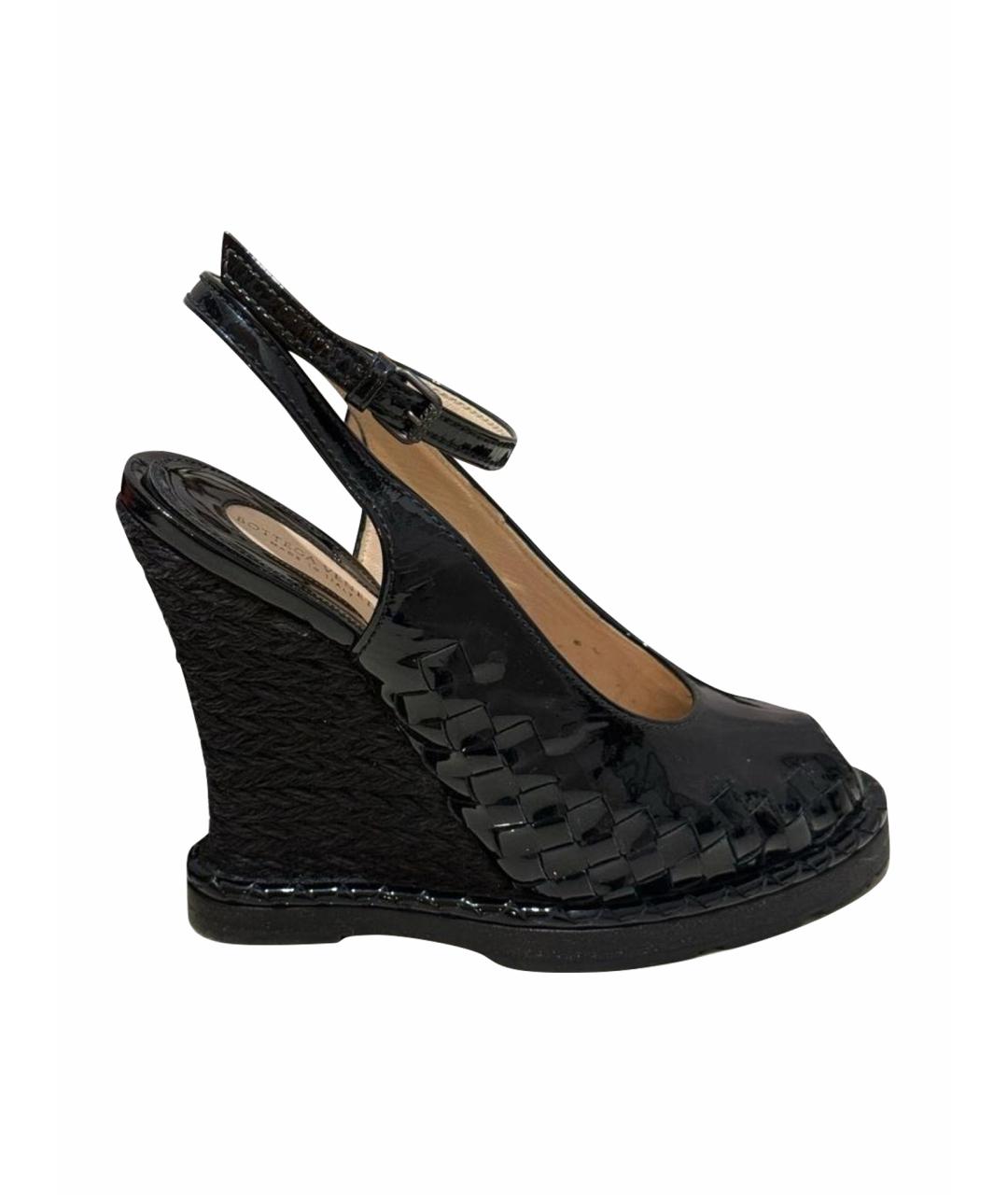 BOTTEGA VENETA Черные кожаные туфли, фото 1